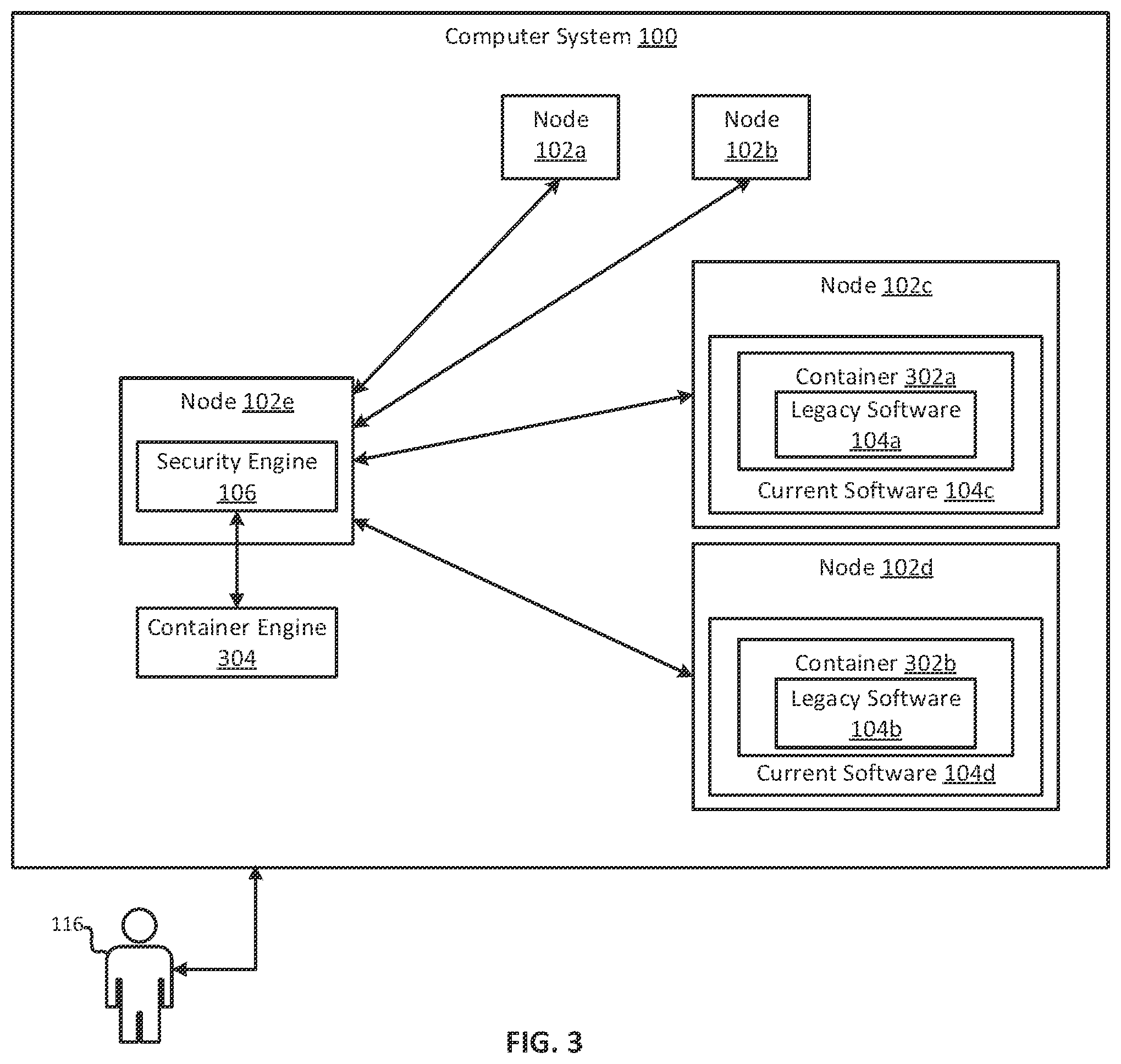 Patent US12333286 Figure 3 – Graphical user interface for reducing vulnerabilities associated with legacy software