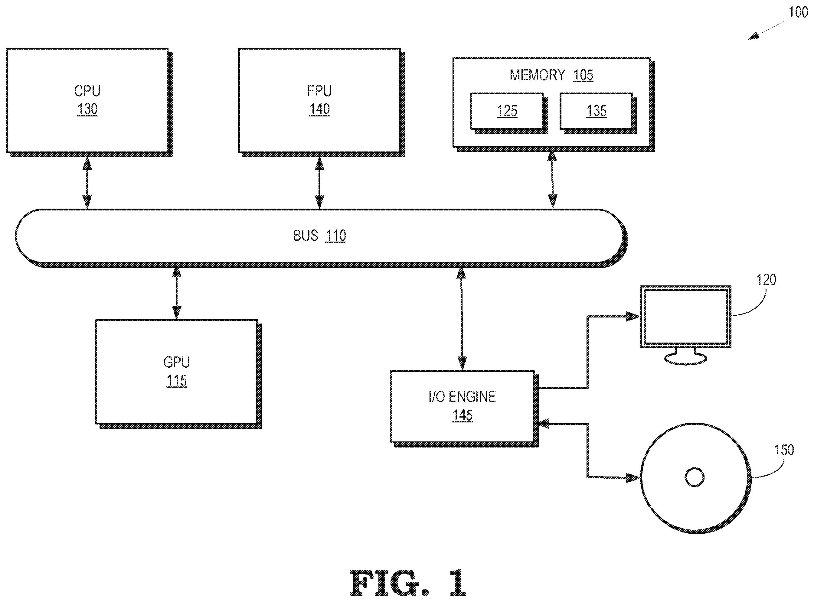 Patent US12333309 — Differential pipeline delays in a coprocessor — Figure 1