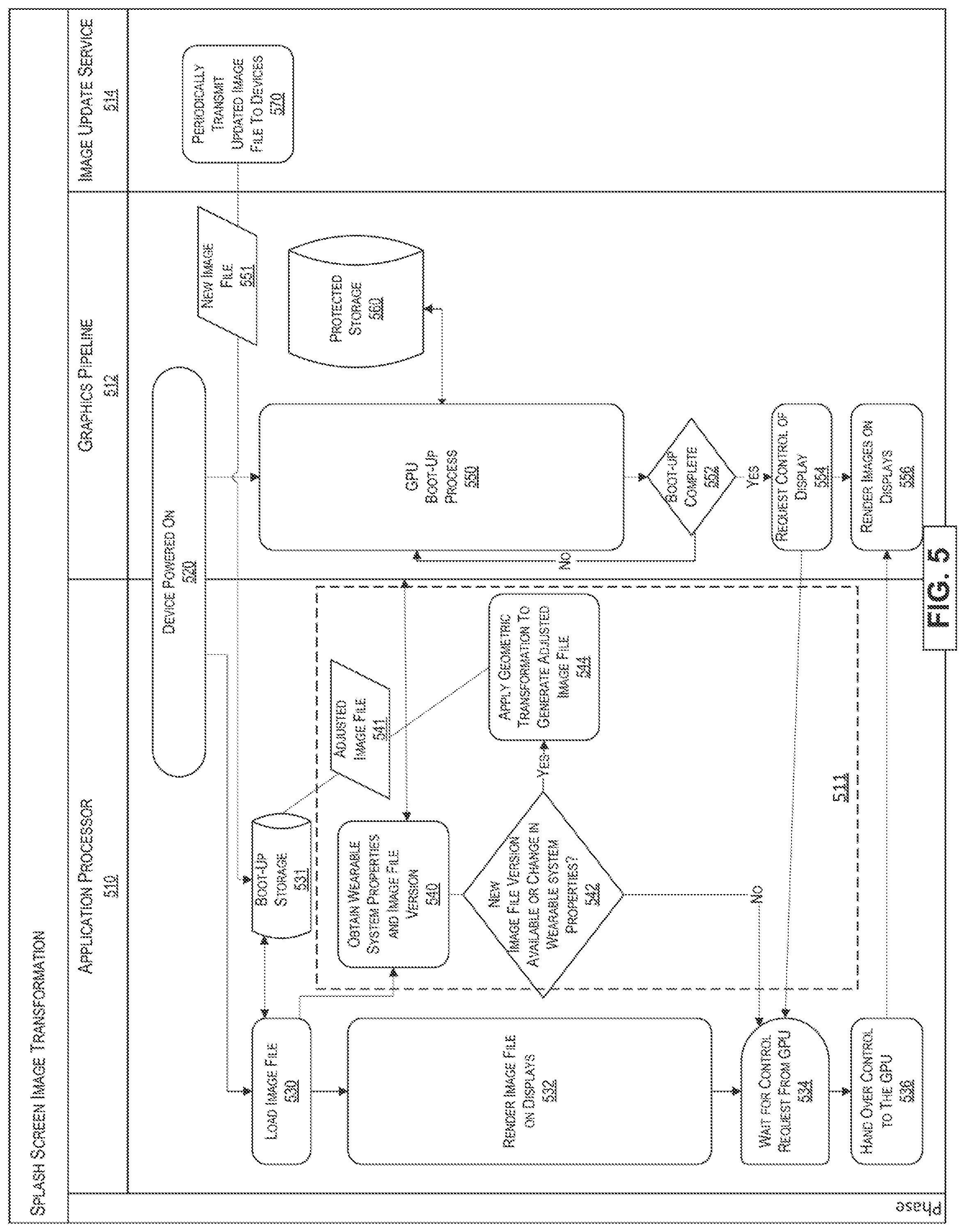 Patent US12333313 Figure 5 – Encoding stereo splash screen in static image