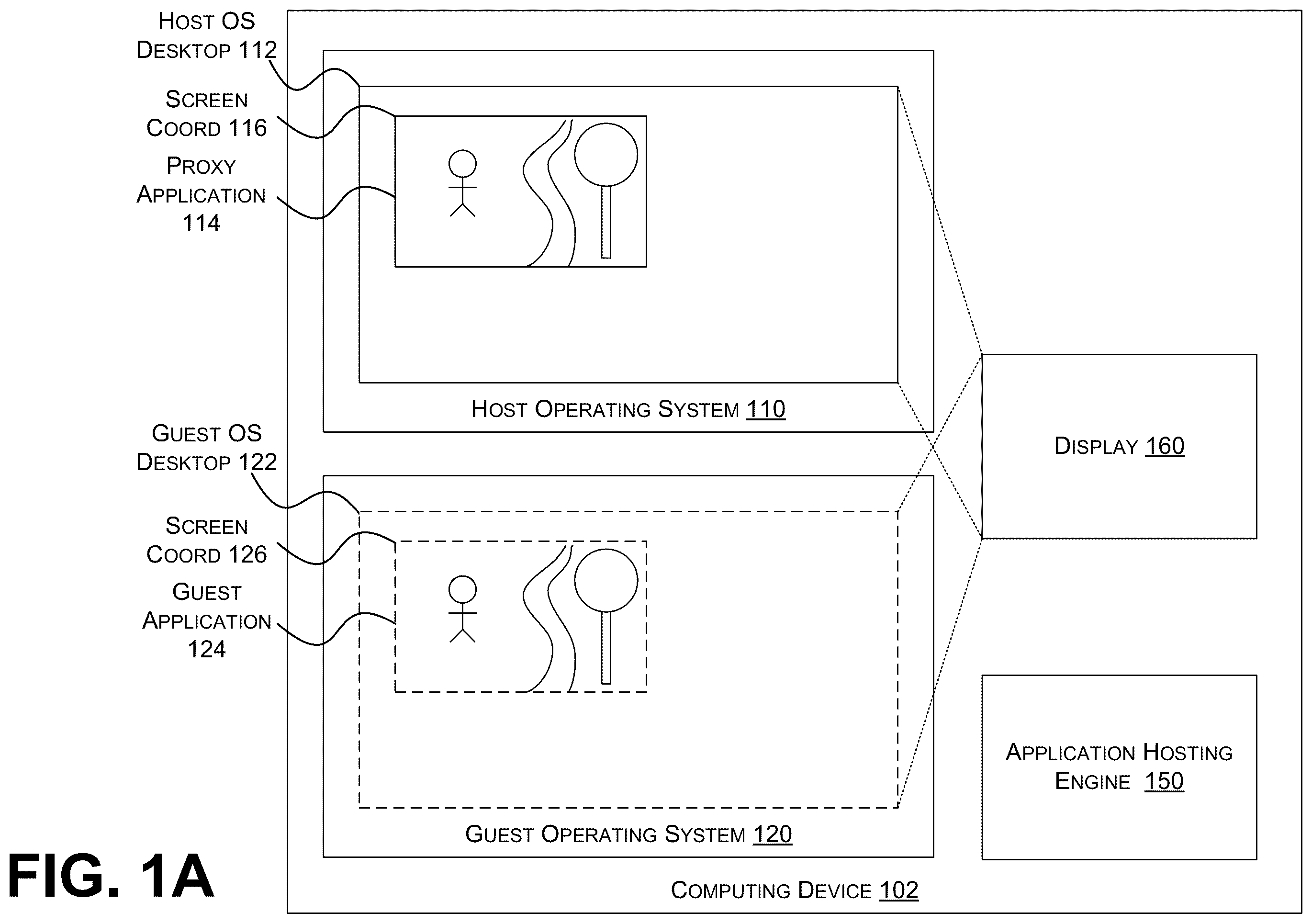 Patent US12333324 Figure 1 – Focus synchronization across incompatible operating systems