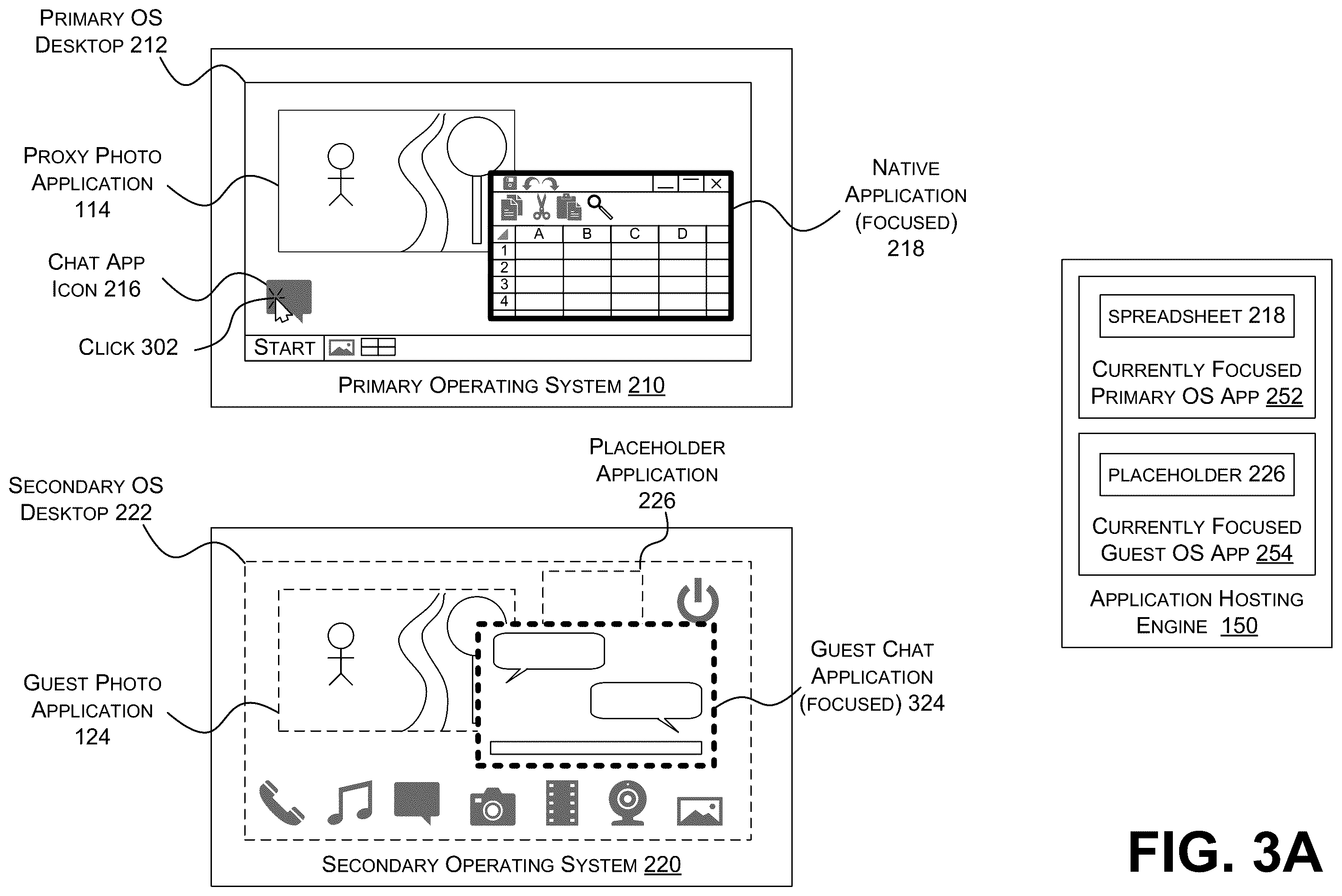 Patent US12333324 Figure 8 – Focus synchronization across incompatible operating systems