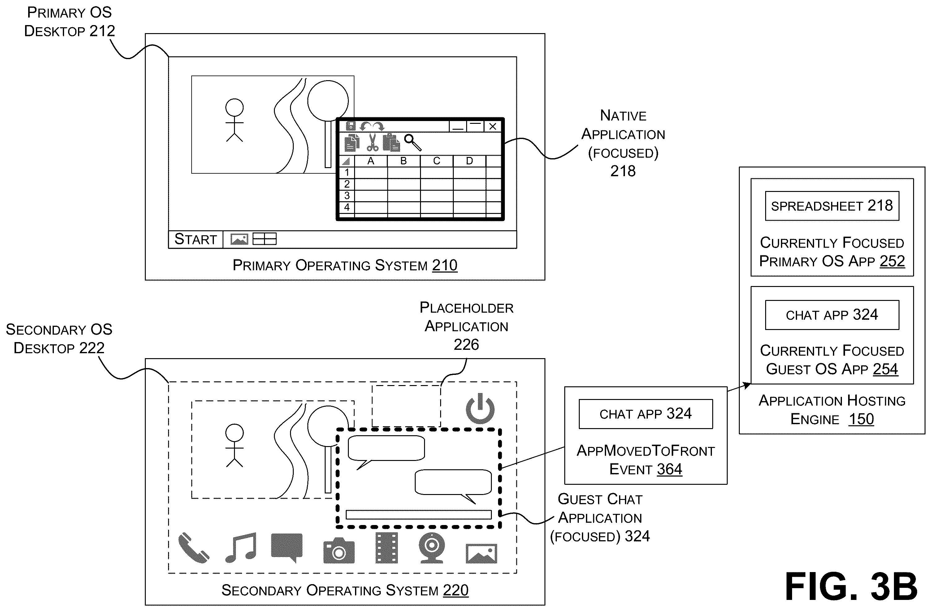 Patent US12333324 Figure 9 – Focus synchronization across incompatible operating systems