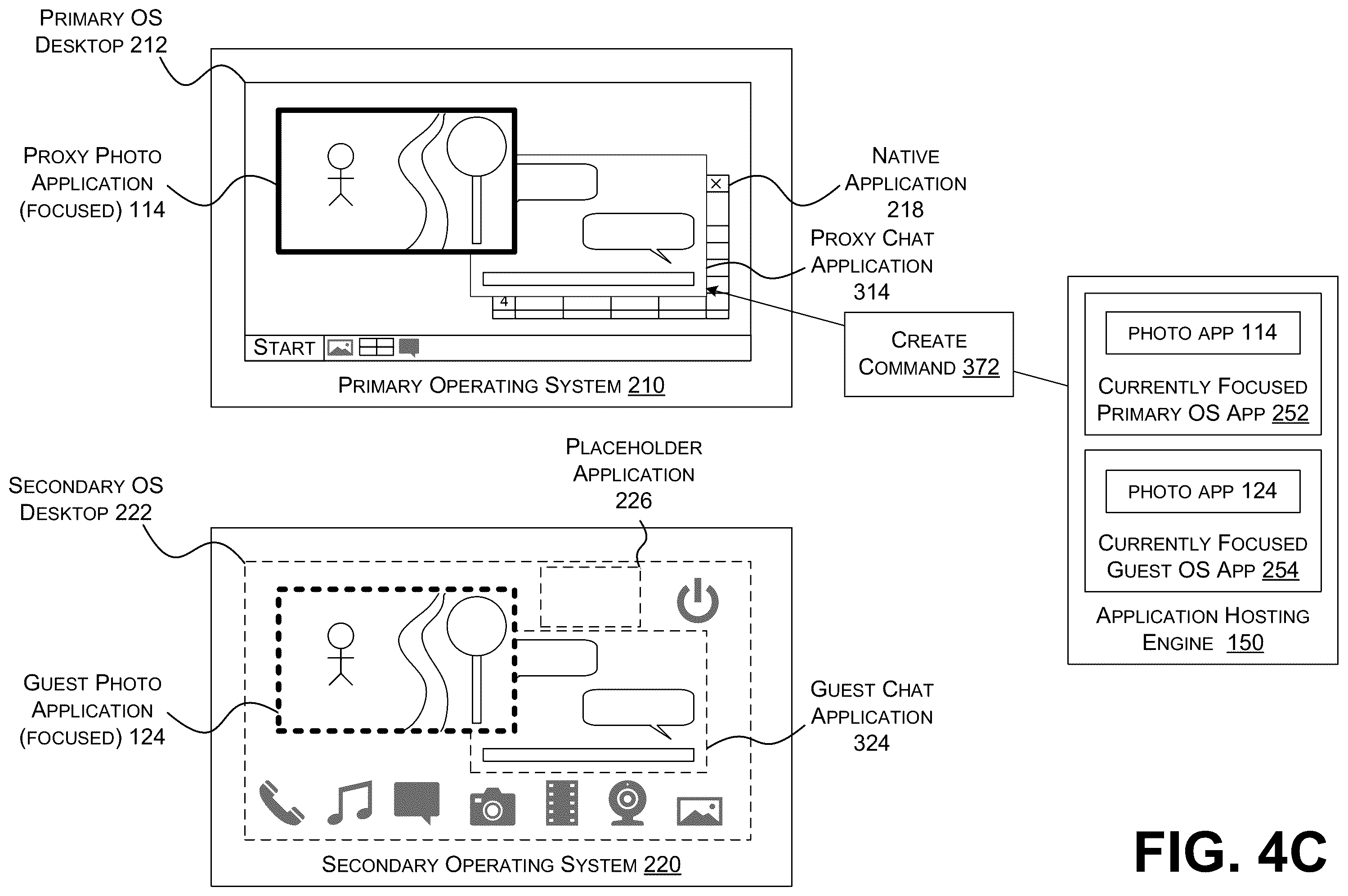 Patent US12333324 Figure 13 – Focus synchronization across incompatible operating systems