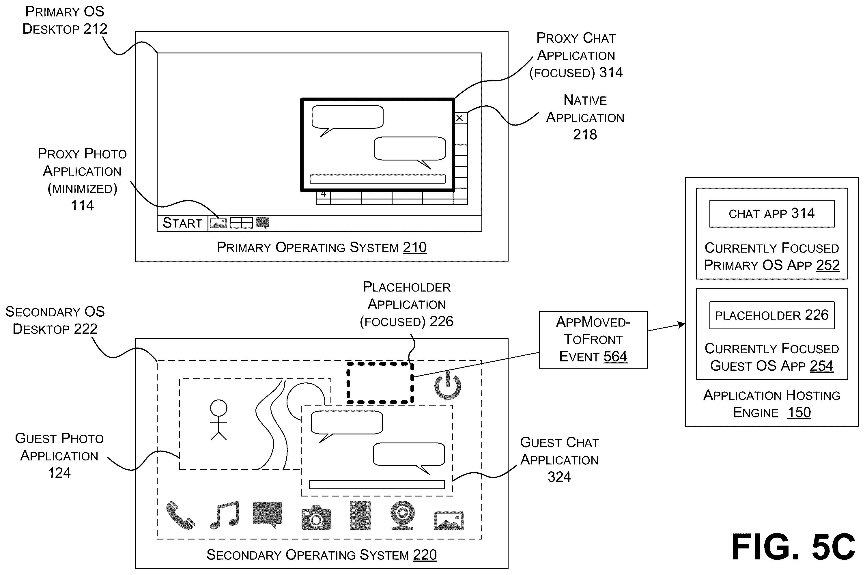 Patent US12333324 Figure 16 – Focus synchronization across incompatible operating systems
