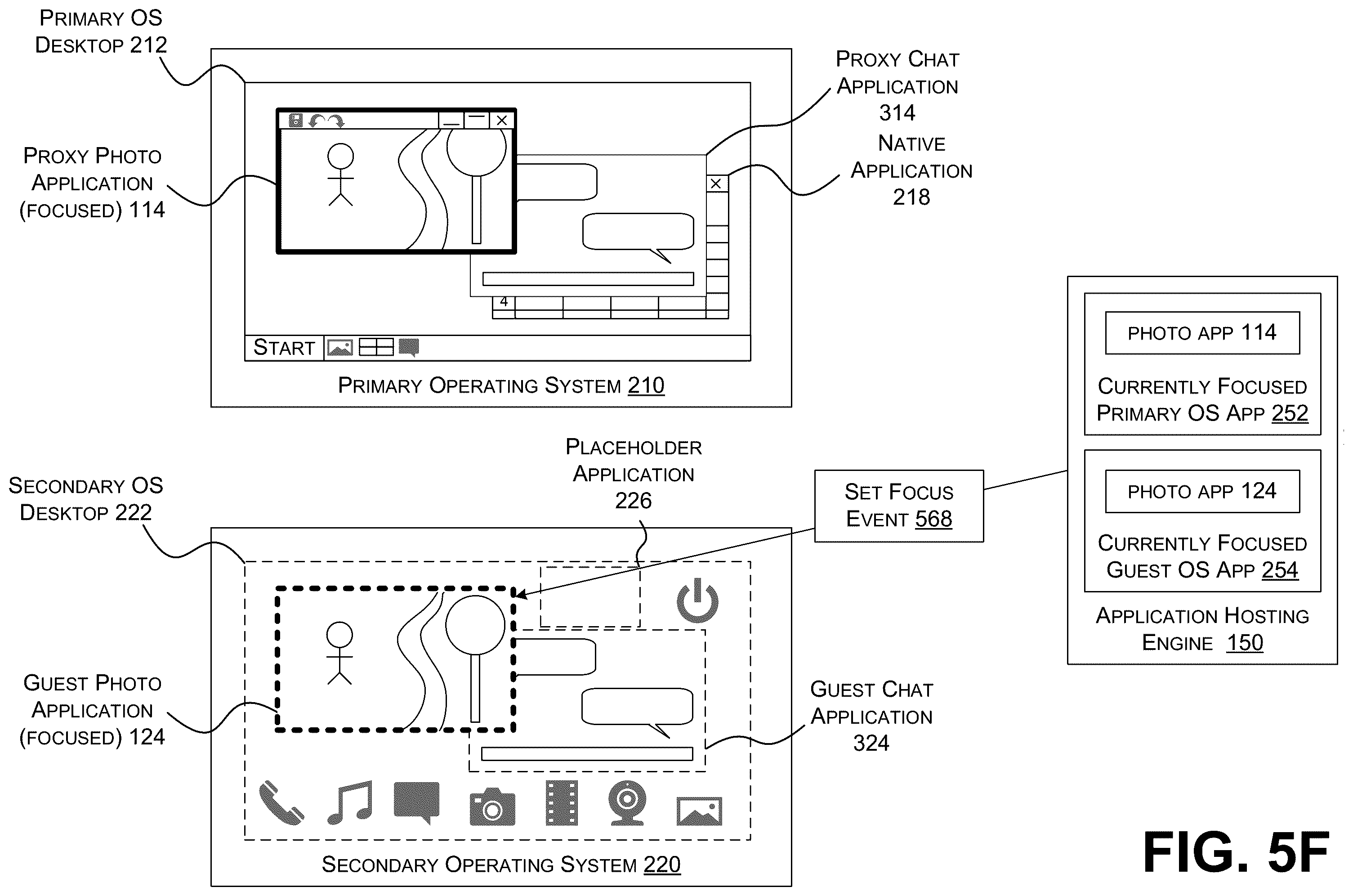 Patent US12333324 Figure 19 – Focus synchronization across incompatible operating systems