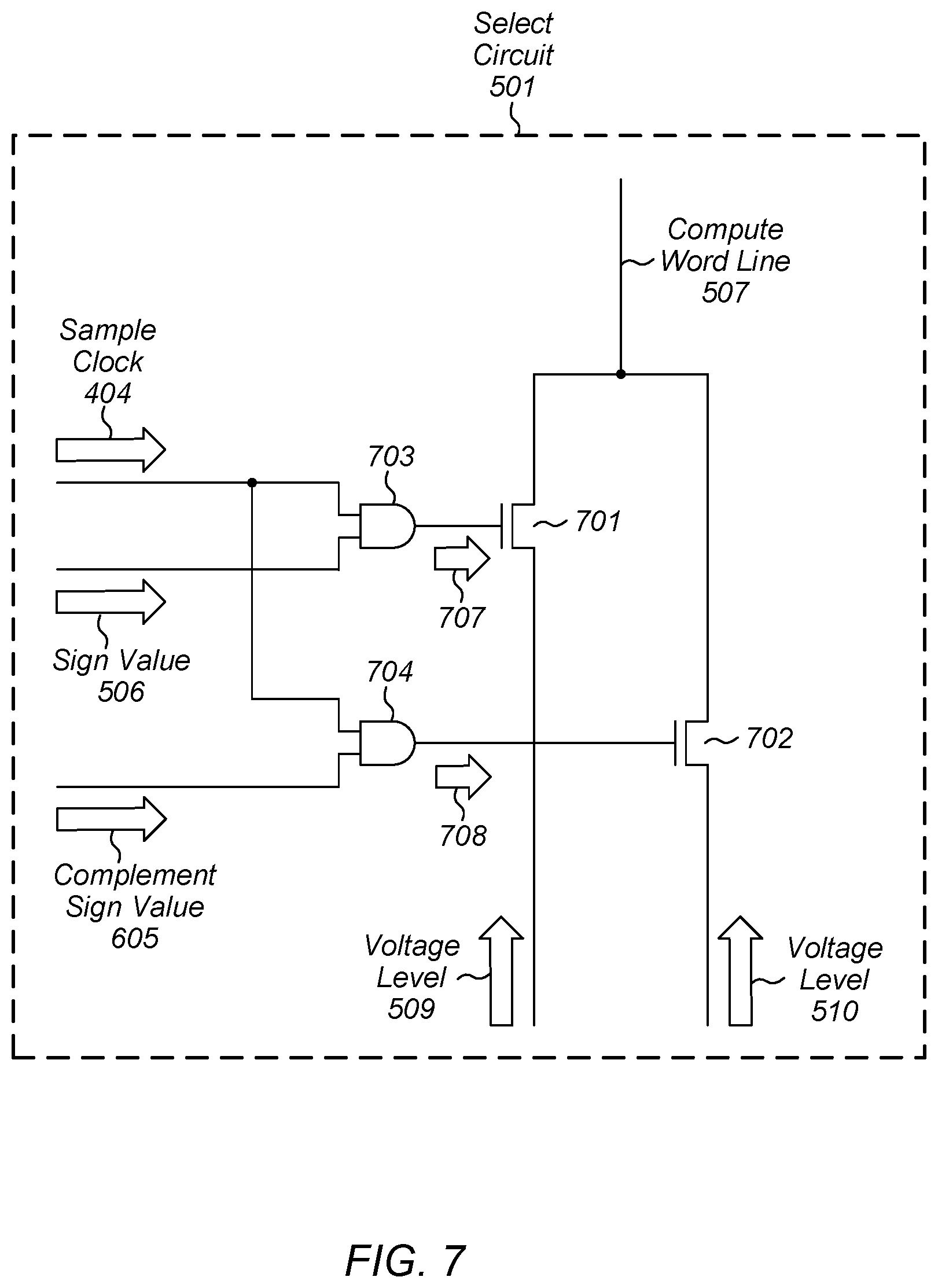Patent US12333357 Figure 7 – Memory bit cell for in-memory computation