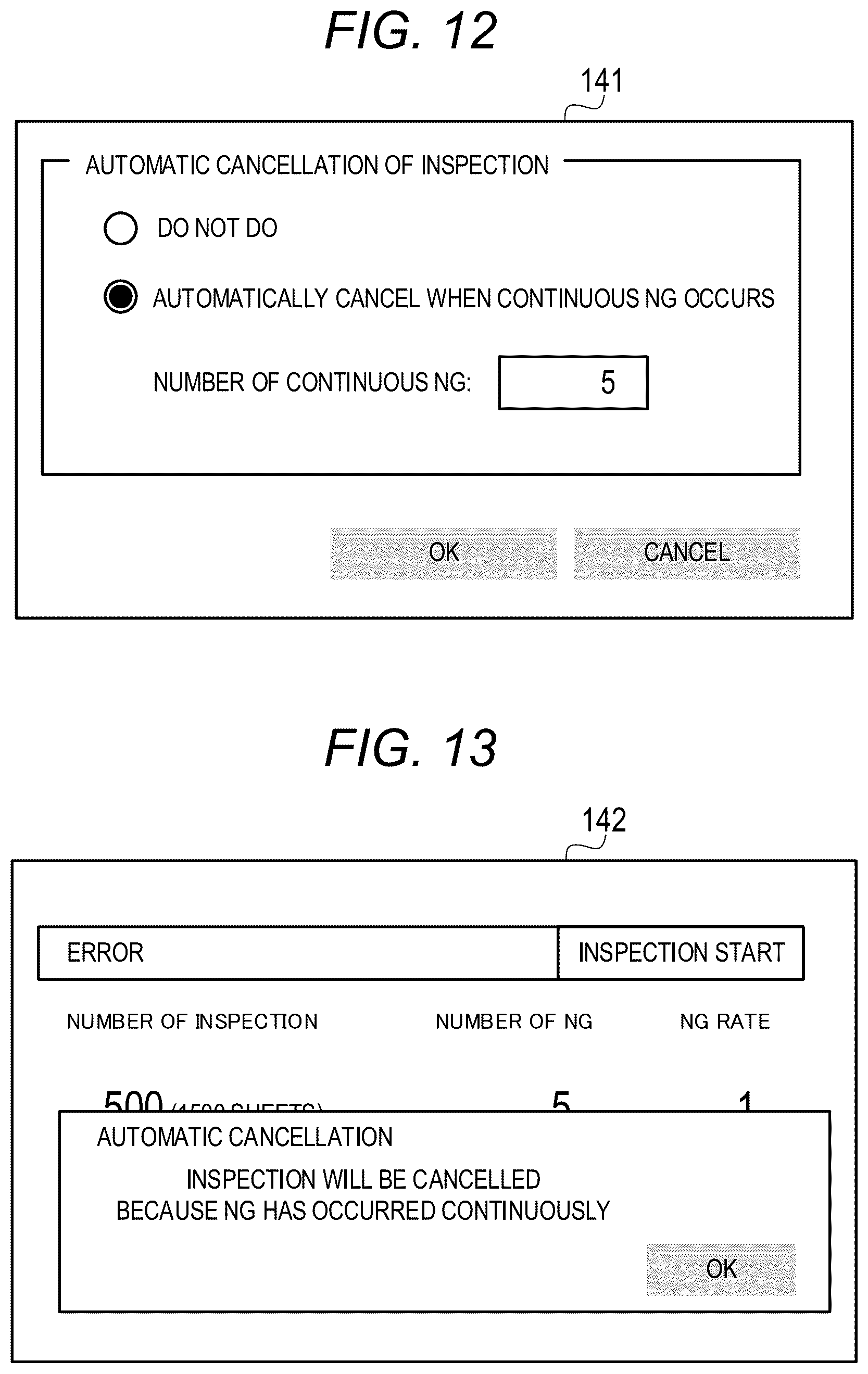 Patent US12333359 Figure 12 – Information processing apparatus with automatic detection and interruption of defective image forming operations