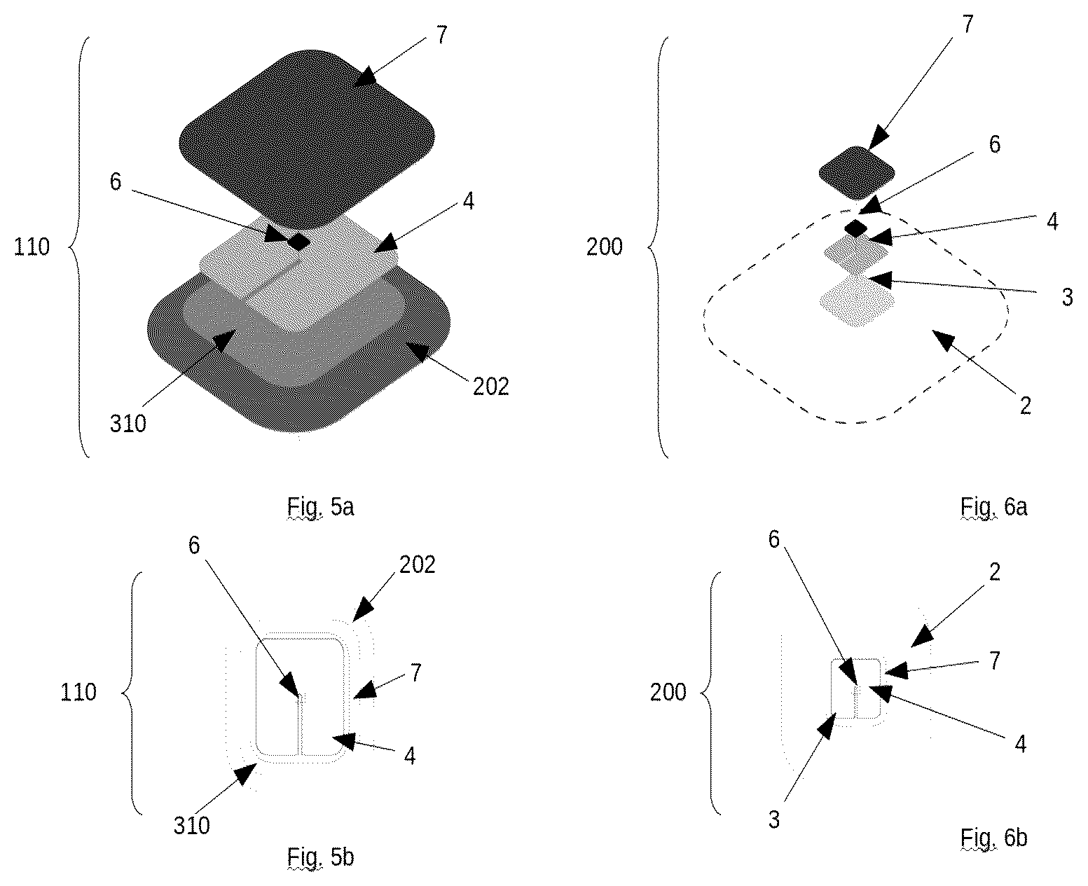 Patent US12333360 Figure 3 – RFID system suitable for being attached to fabrics and method for the digitalization of fabrics