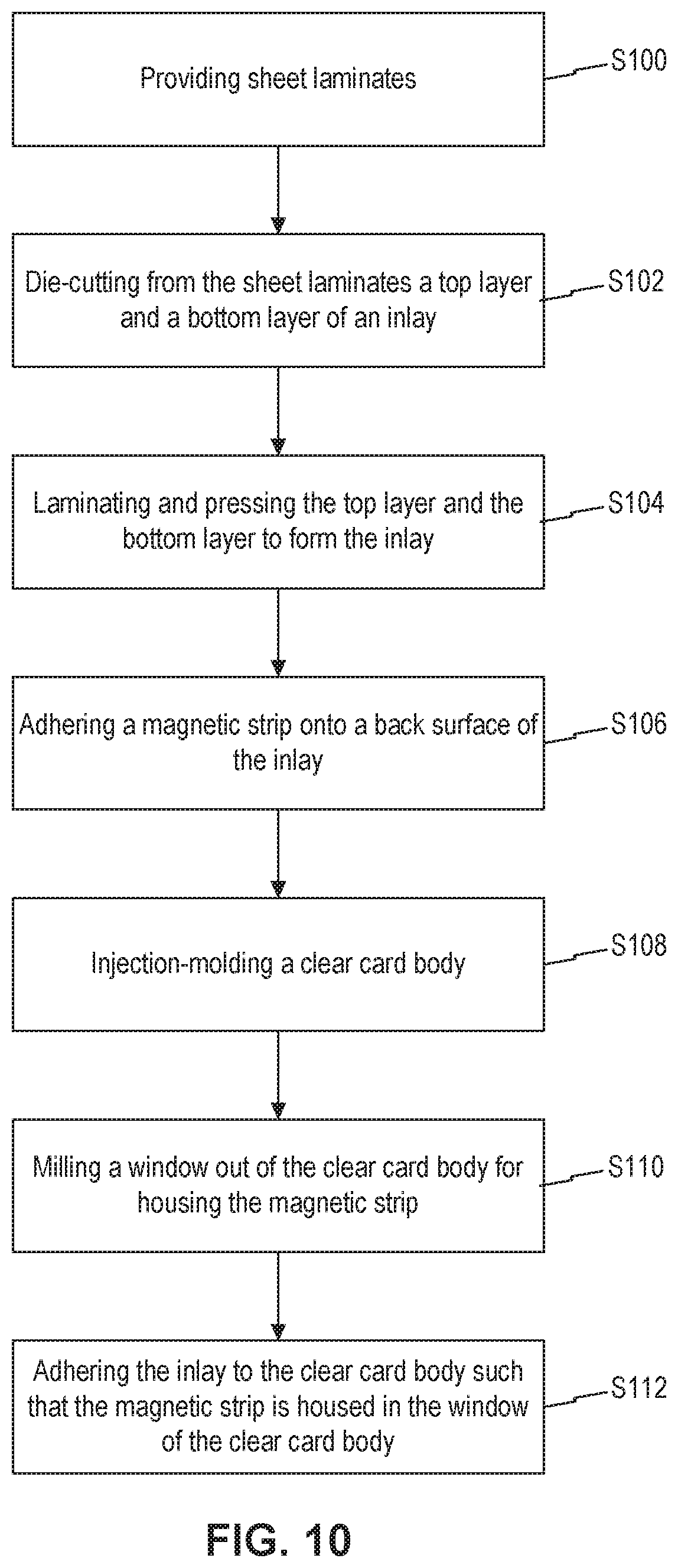 Patent US12333362 Figure 8 – Card and method for making the same