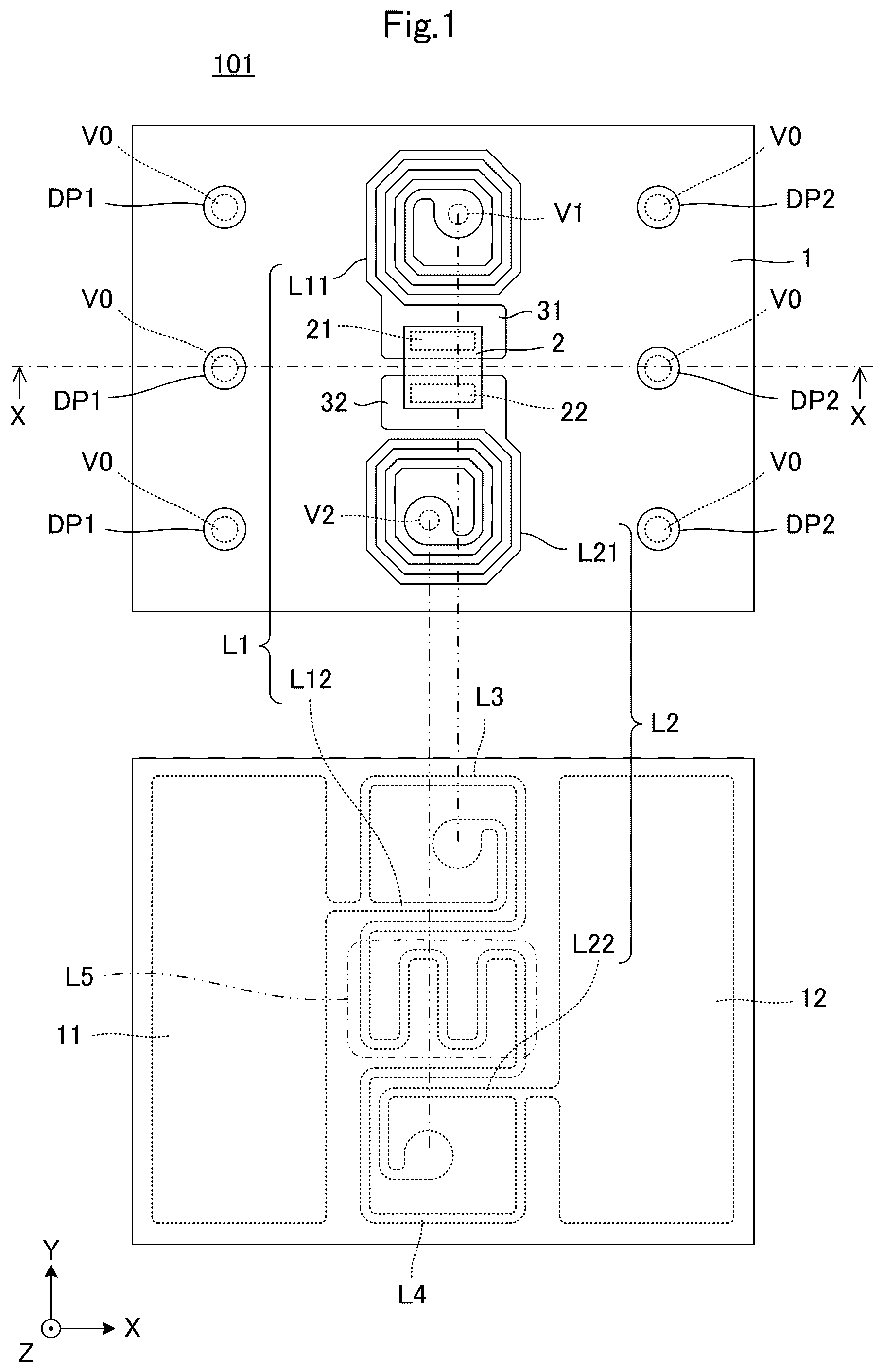 Patent US12333369 — Circuit module and RFID tag — Figure 1