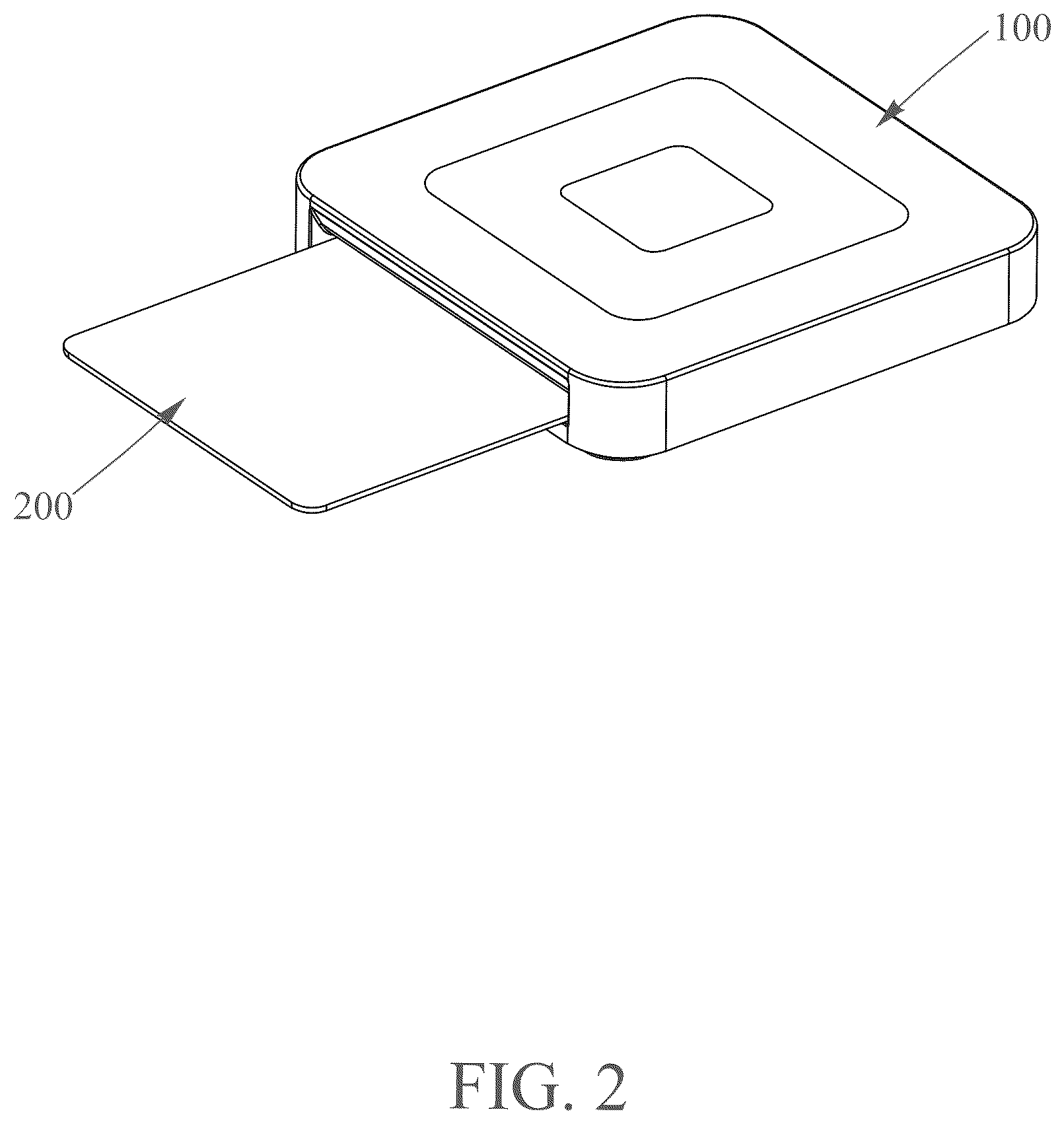 Patent US12333373 Figure 2 – Card reader with a protective mechanism