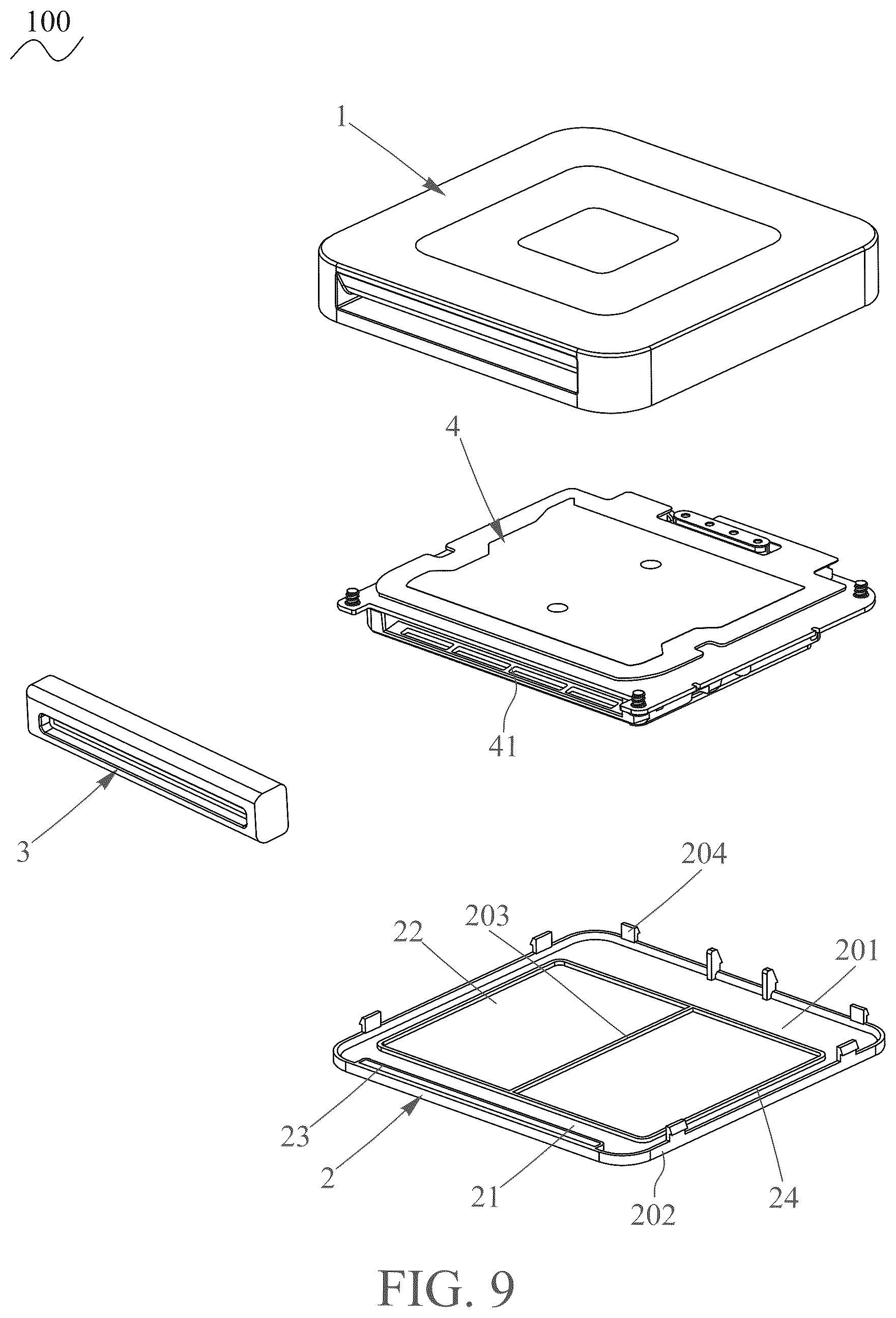 Patent US12333373 Figure 9 – Card reader with a protective mechanism