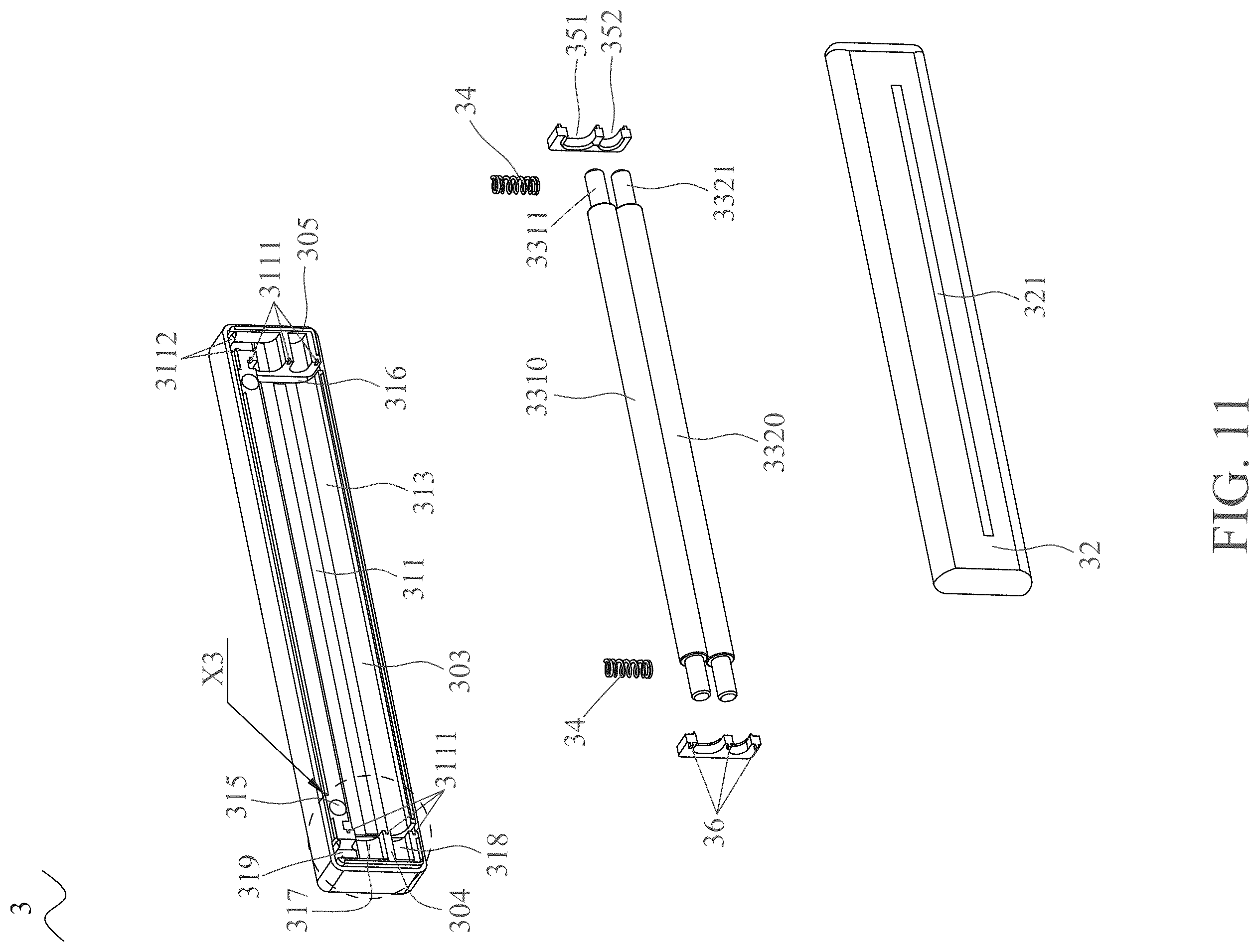 Patent US12333373 Figure 11 – Card reader with a protective mechanism