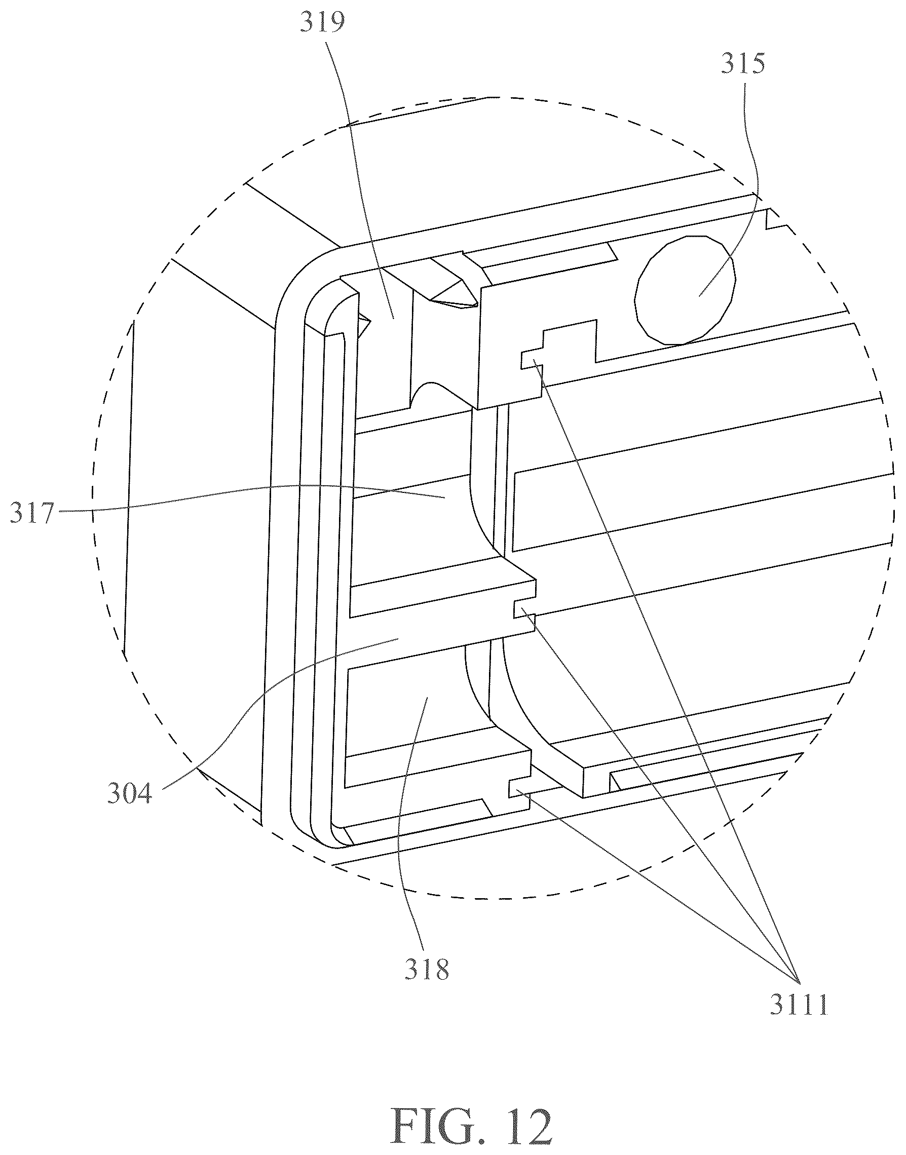 Patent US12333373 Figure 12 – Card reader with a protective mechanism