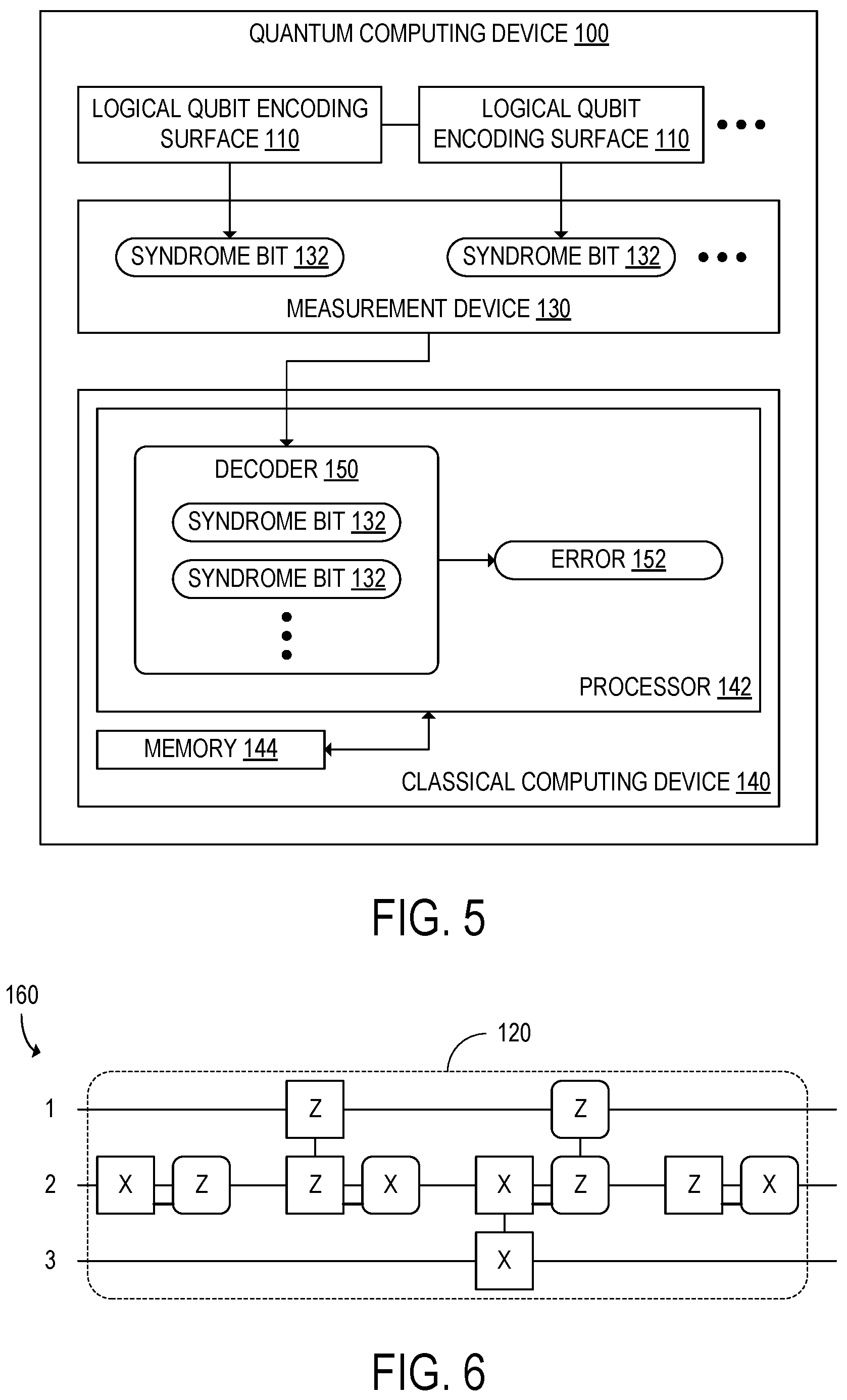 Patent US12333387 Figure 4 – Logical qubit encoding surface