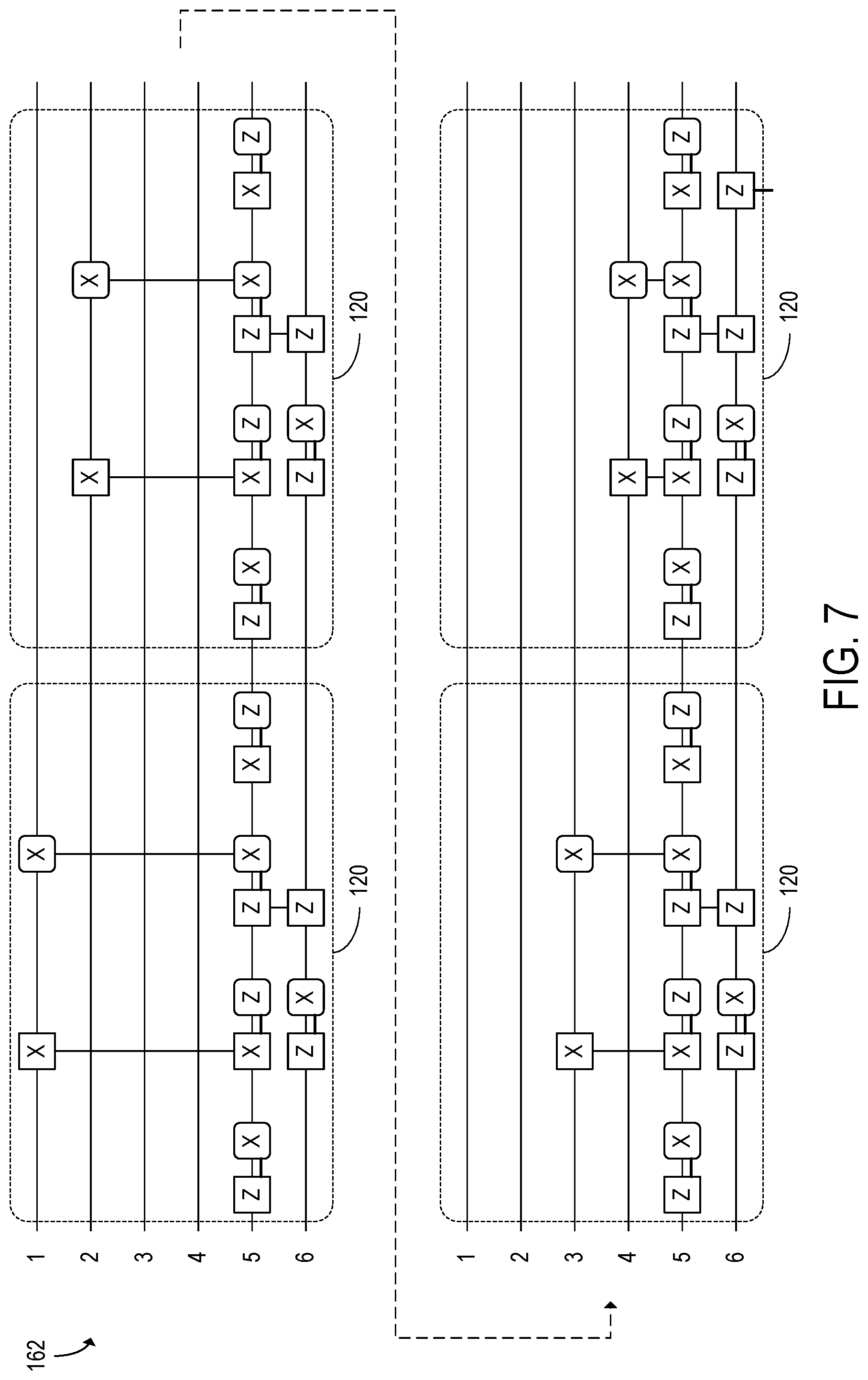 Patent US12333387 Figure 5 – Logical qubit encoding surface