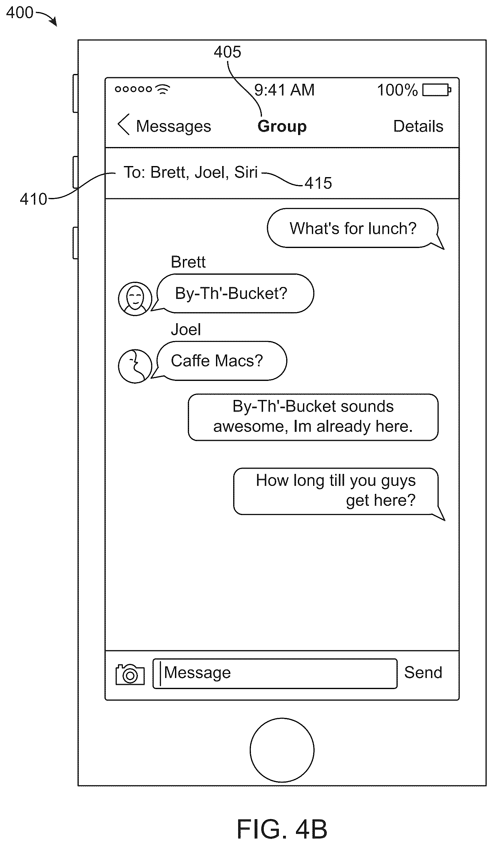 Patent US12333404 Figure 5 – Virtual assistant in a communication session
