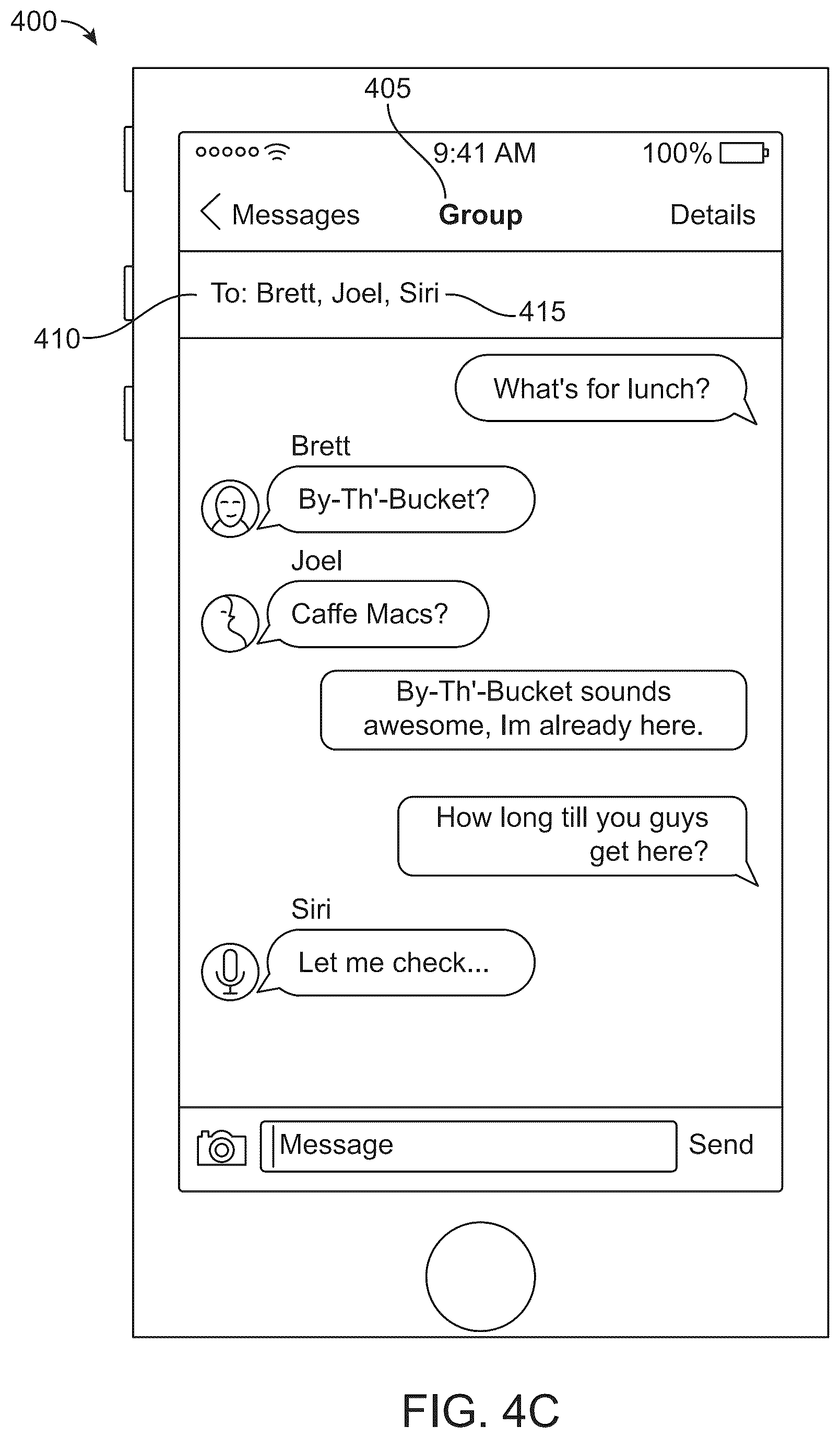Patent US12333404 Figure 6 – Virtual assistant in a communication session