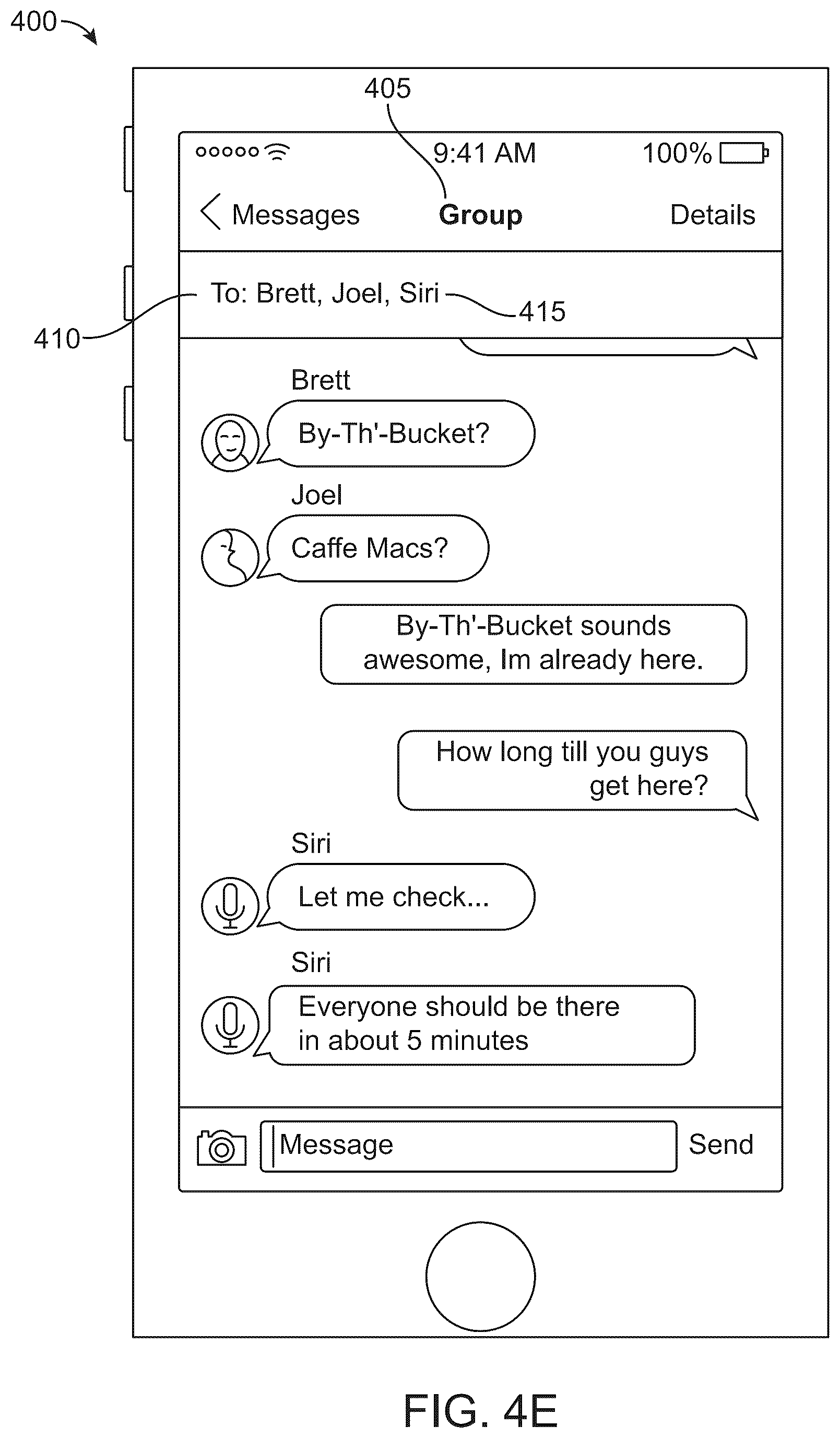 Patent US12333404 Figure 8 – Virtual assistant in a communication session