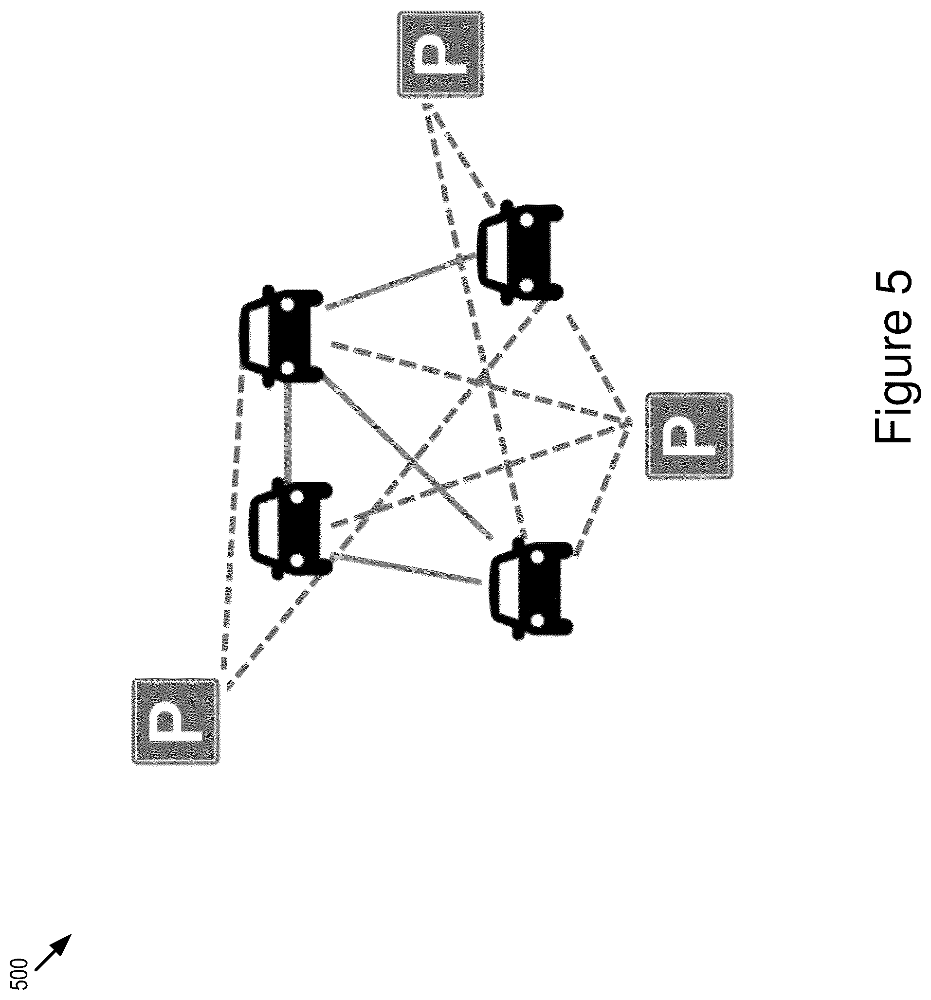 Patent US12333456 Figure 8 – Decentralized parking fulfillment service