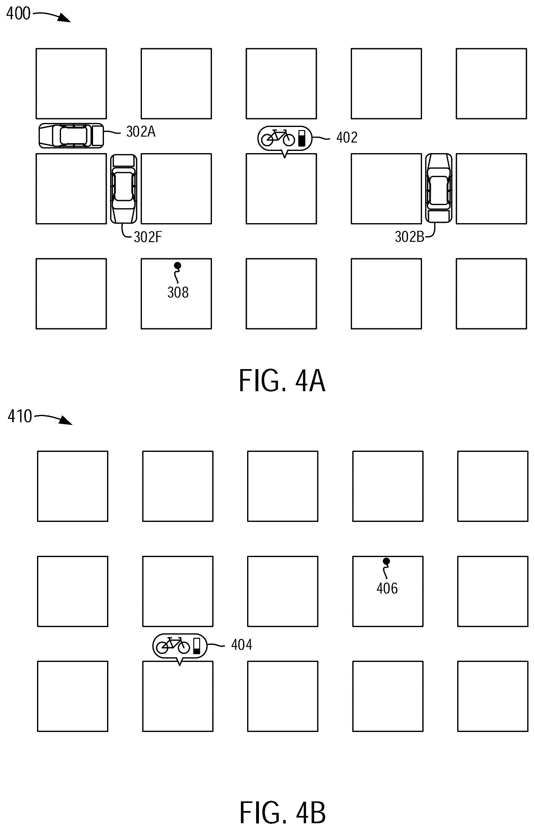 Patent US12333460 Figure 7 – Display of multi-modal vehicle indicators on a map