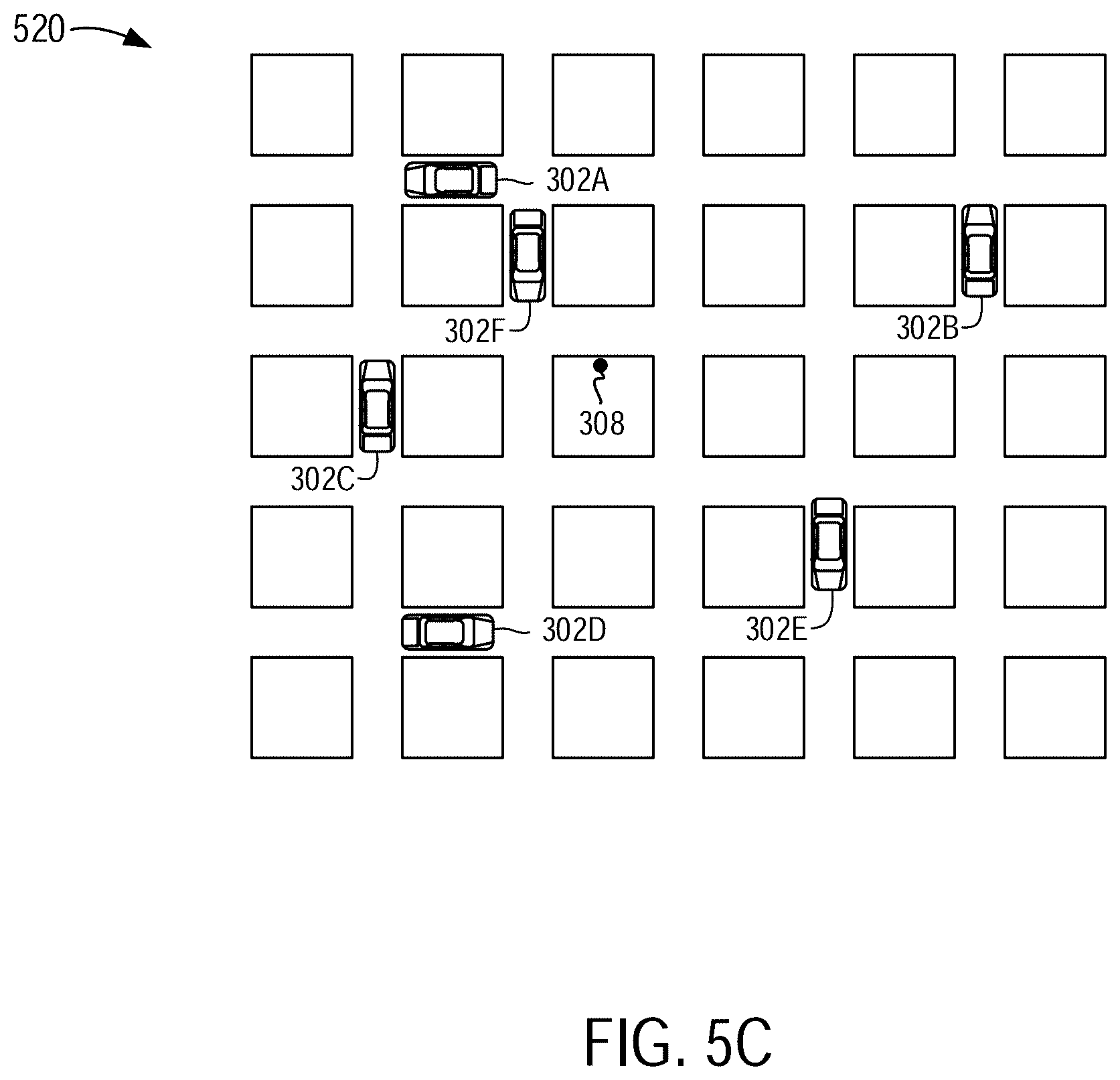 Patent US12333460 Figure 11 – Display of multi-modal vehicle indicators on a map