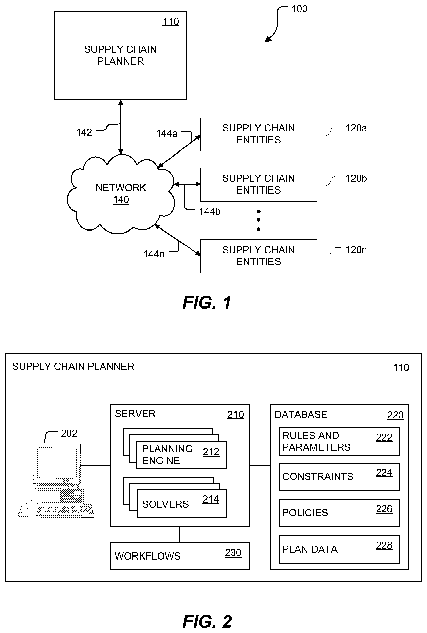 Patent US12333474 Figure 1 – Sentient optimization for continuous supply chain management