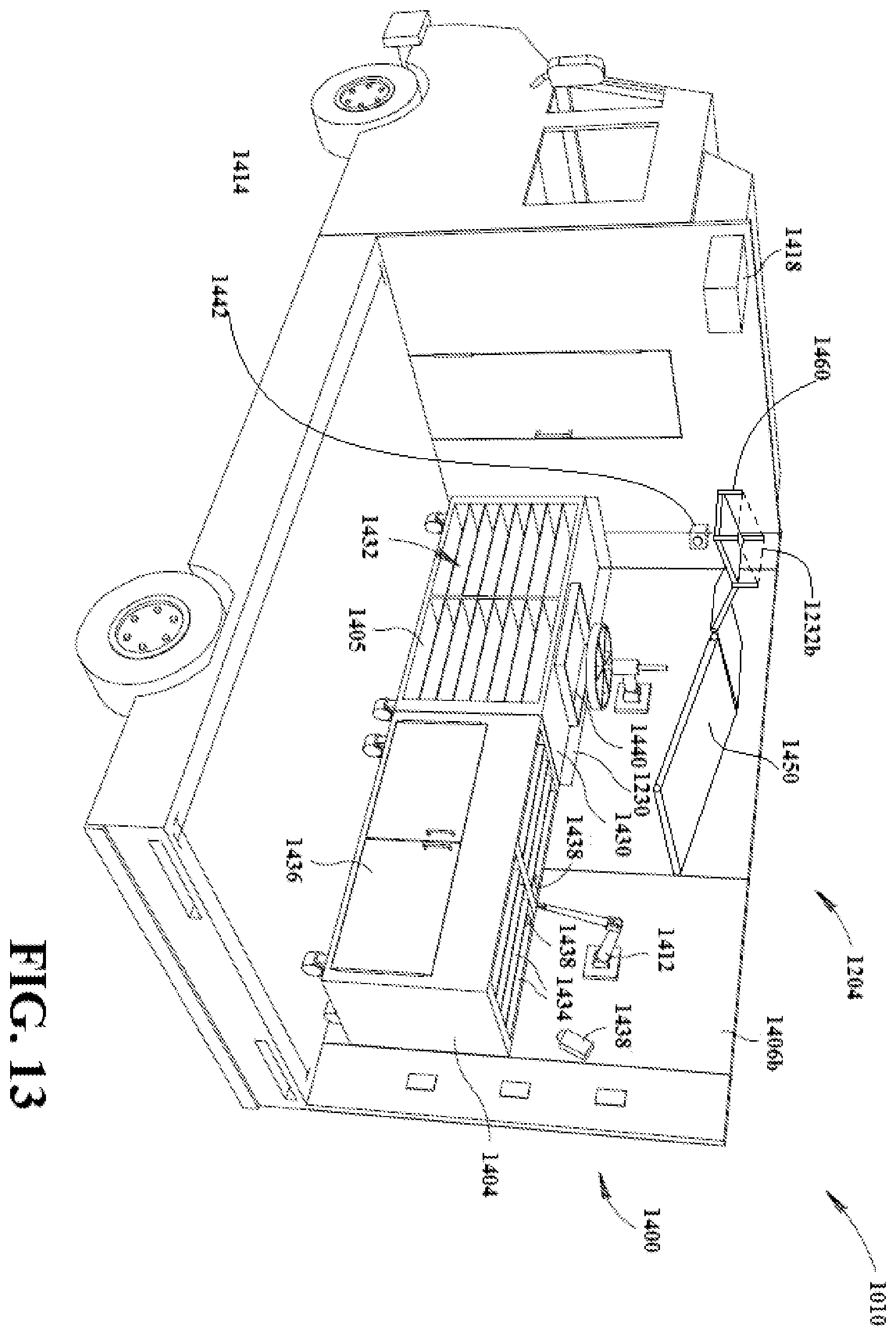 Patent US12333477 Figure 16 – Delivery of food items by aerial or ground drones to and from delivery vehicles
