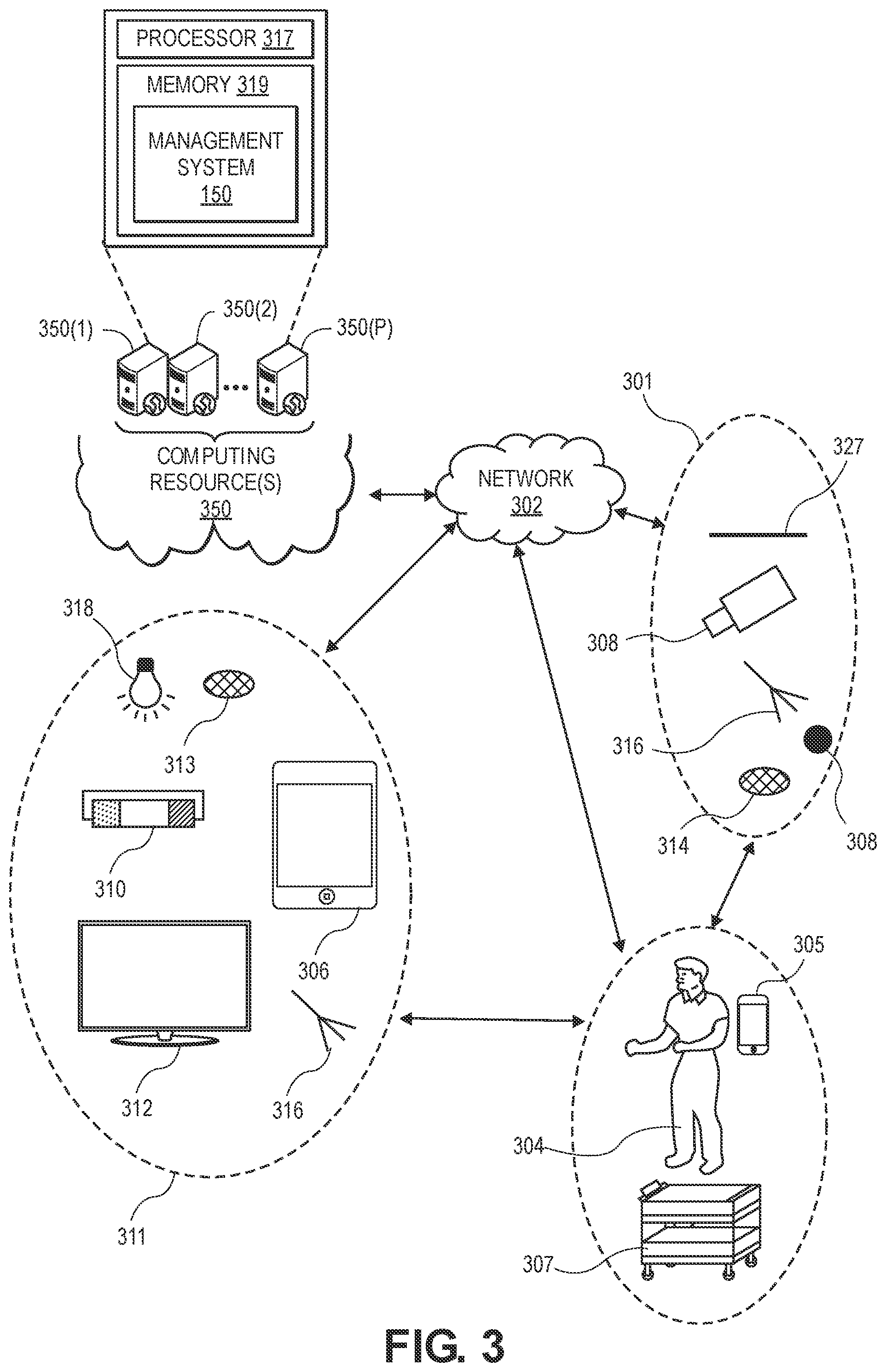 Patent US12333491 Figure 3 – Determining inventory changes at an inventory location