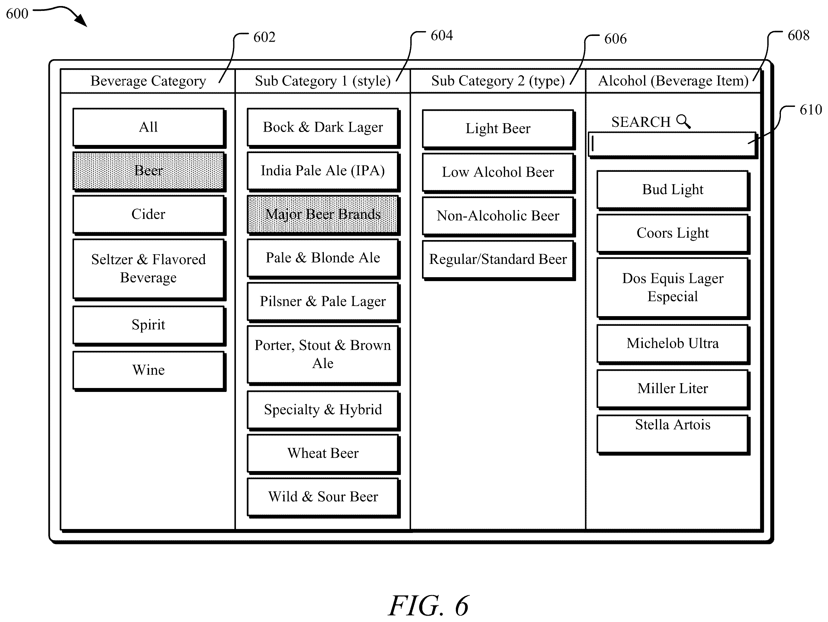 Patent US12333493 Figure 6 – Systems and methods for managing beverage dispatching