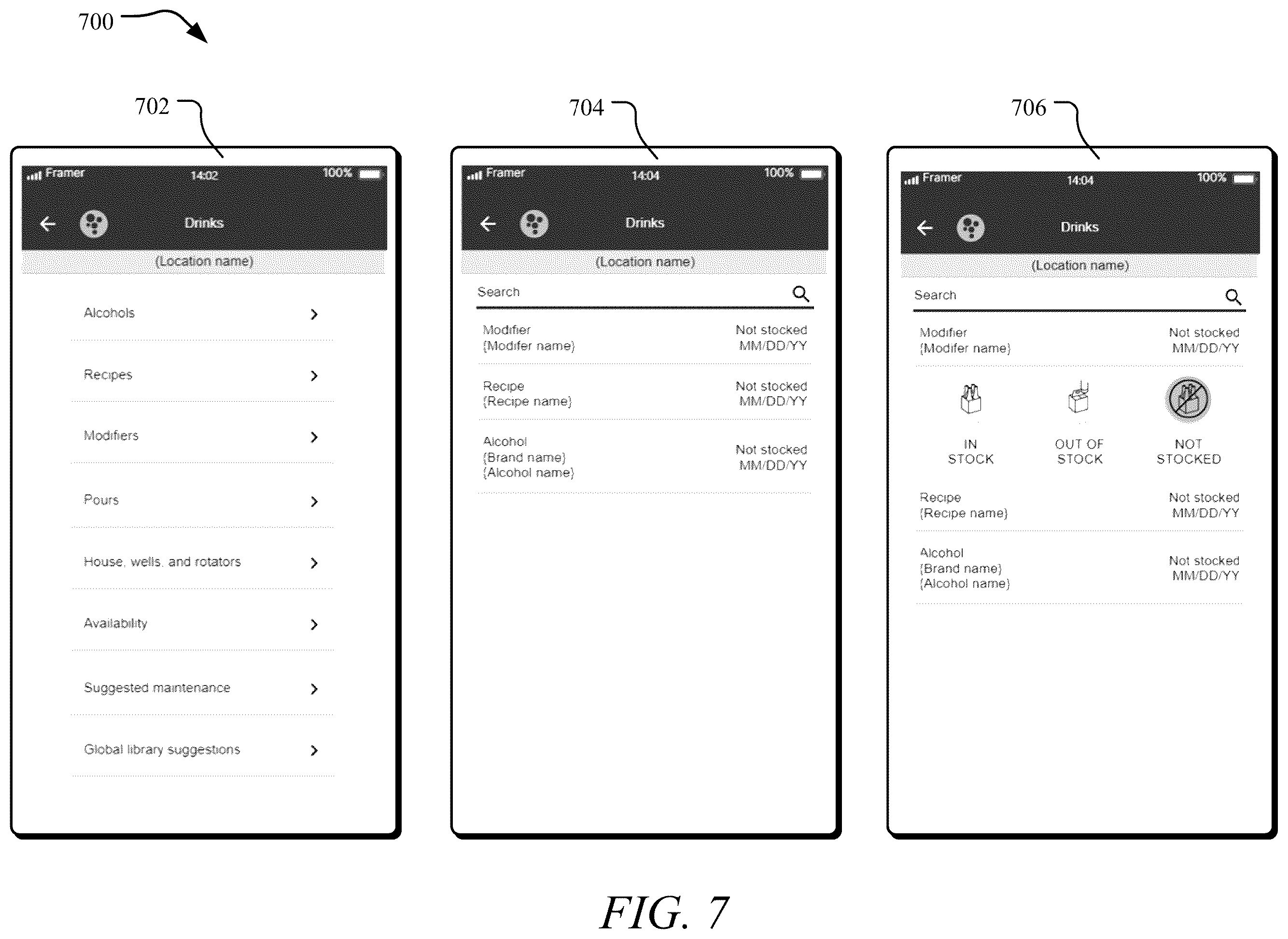 Patent US12333493 Figure 7 – Systems and methods for managing beverage dispatching