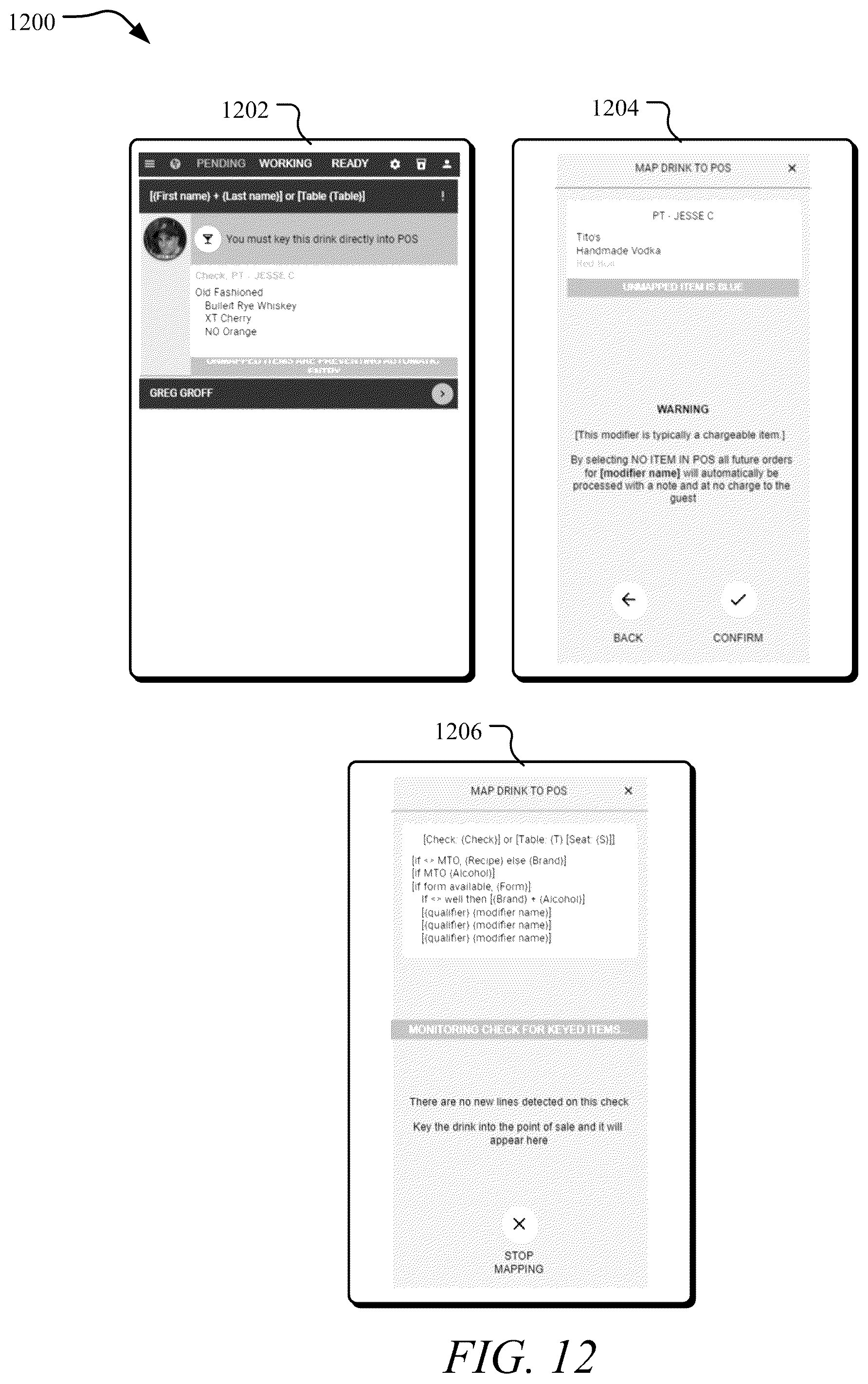 Patent US12333493 Figure 12 – Systems and methods for managing beverage dispatching