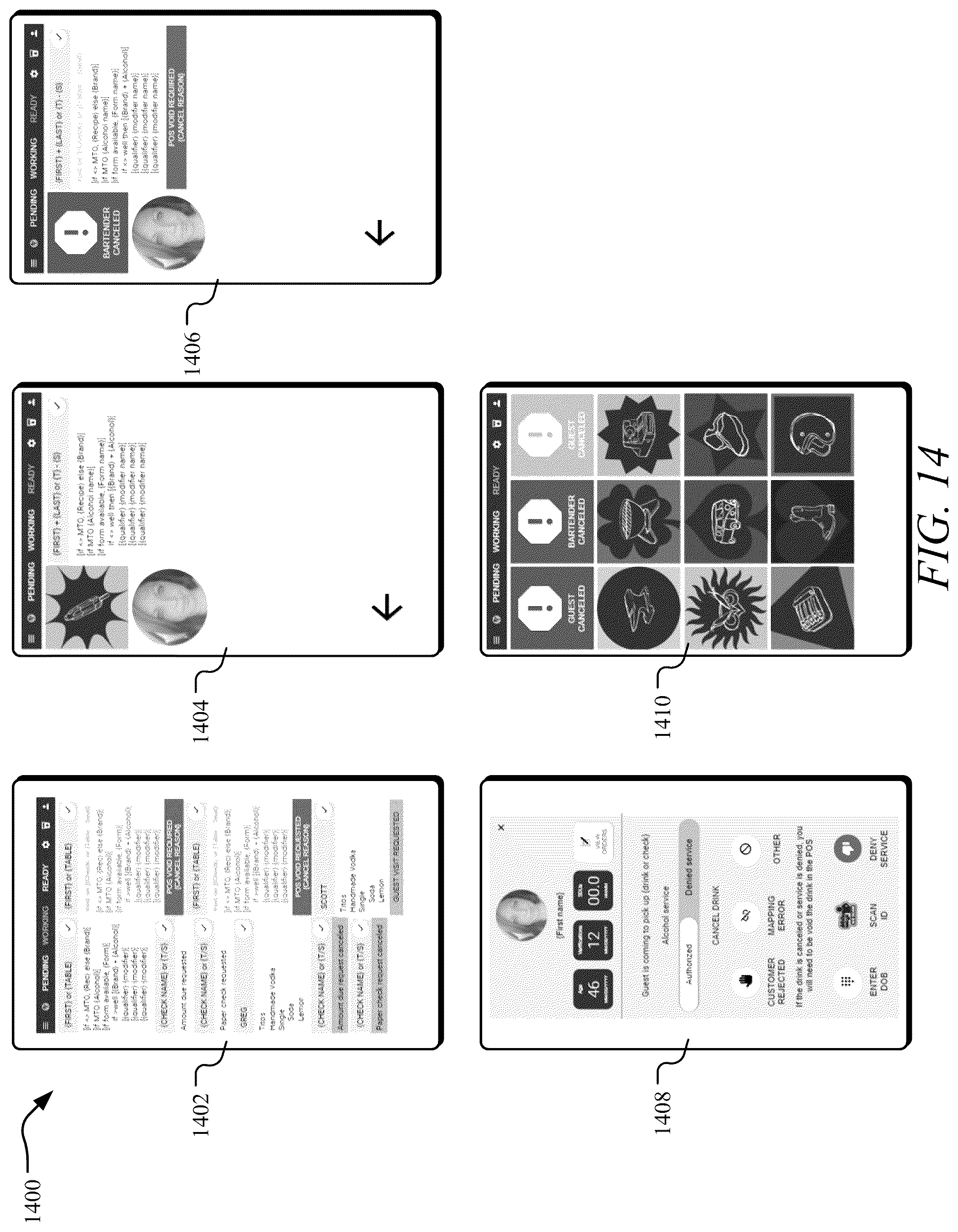 Patent US12333493 Figure 14 – Systems and methods for managing beverage dispatching