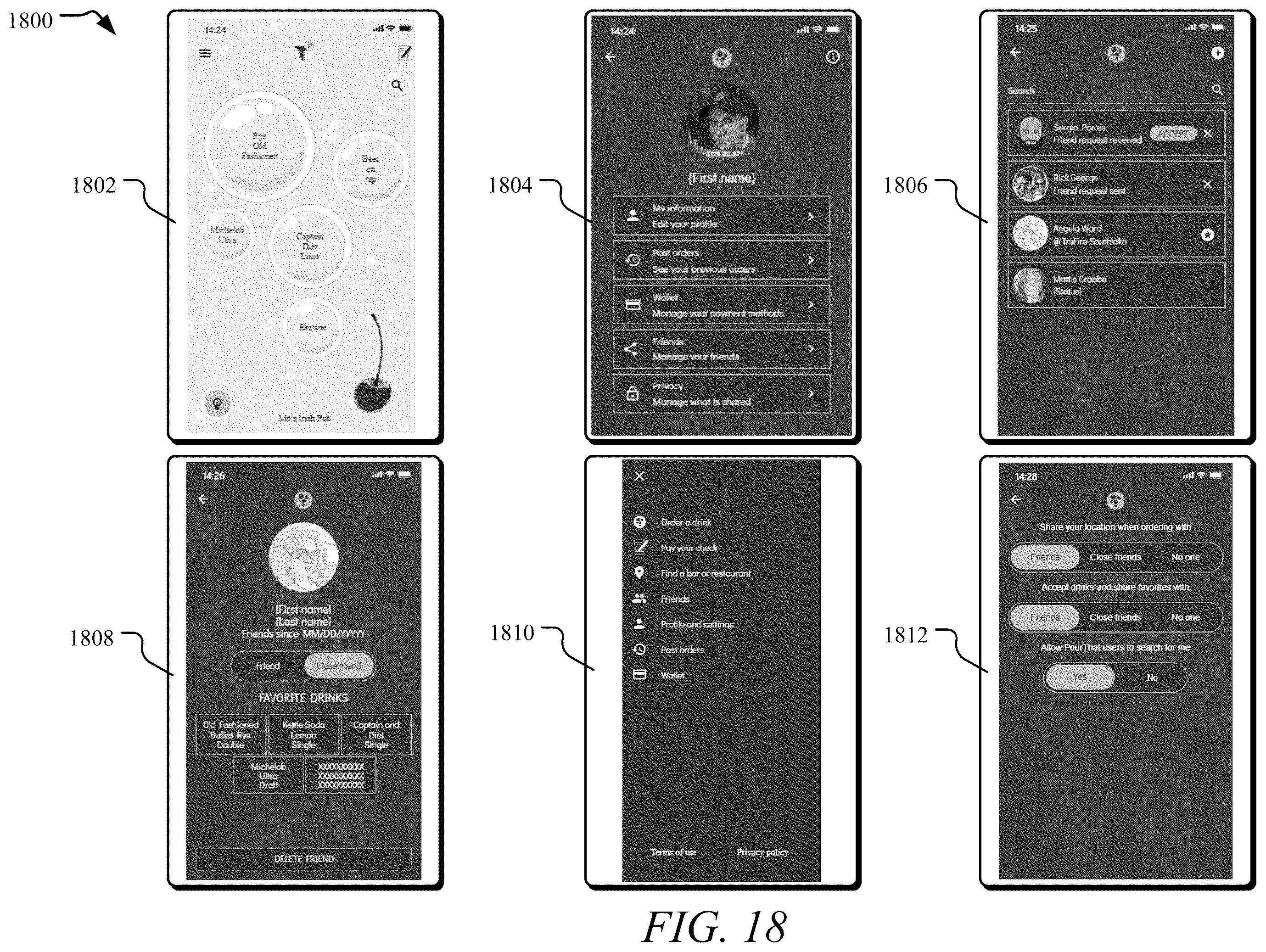 Patent US12333493 Figure 18 – Systems and methods for managing beverage dispatching