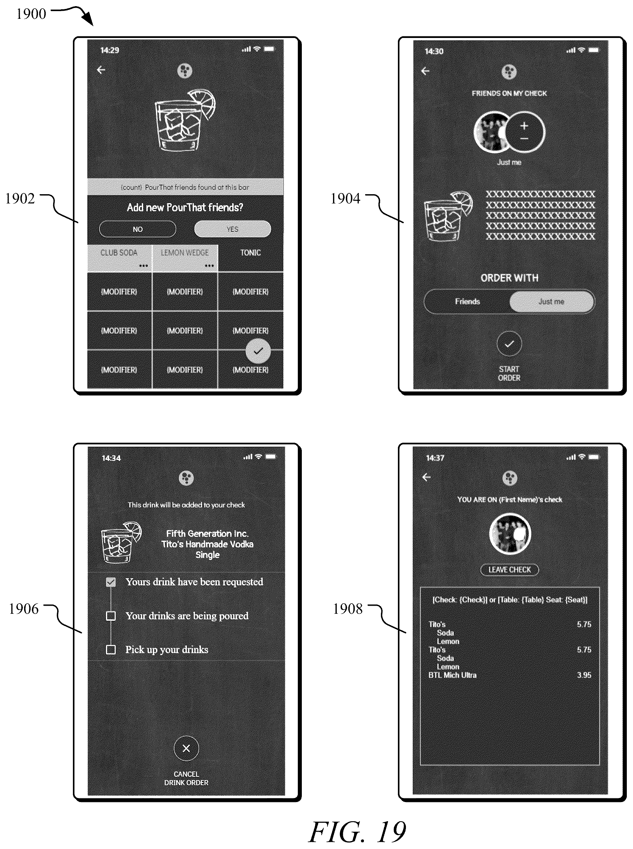 Patent US12333493 Figure 19 – Systems and methods for managing beverage dispatching