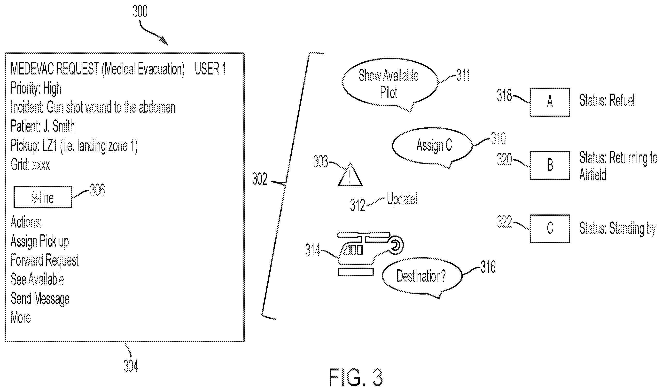 Patent US12333498 Figure 3 – System and method for coordinating and executing complex communications tasks using structured messaging and off-line synchronization