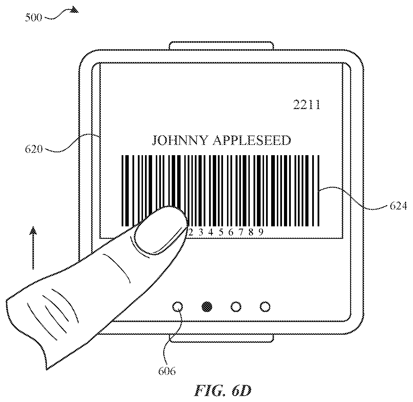 Patent US12333509 Figure 19 – User interface for loyalty accounts and private label accounts for a wearable device