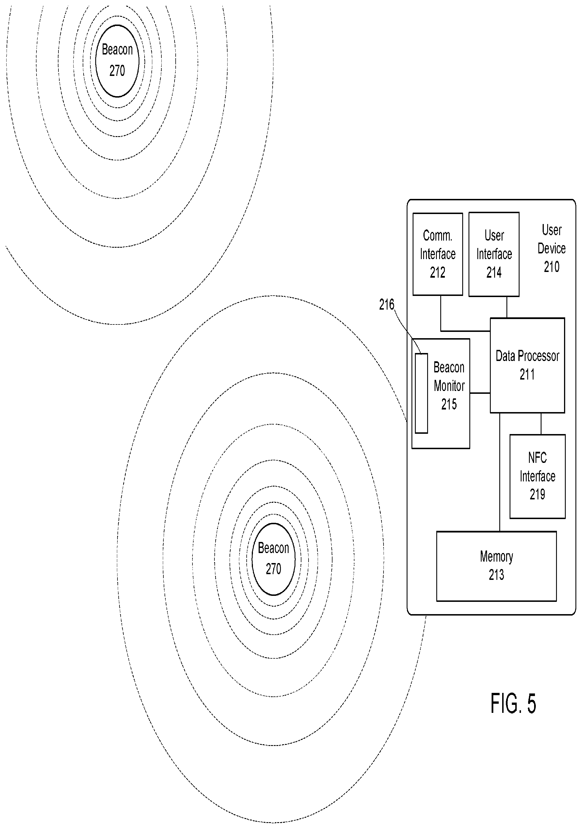 Patent US12333510 Figure 5 – System and method for activating a beacon-based service location application