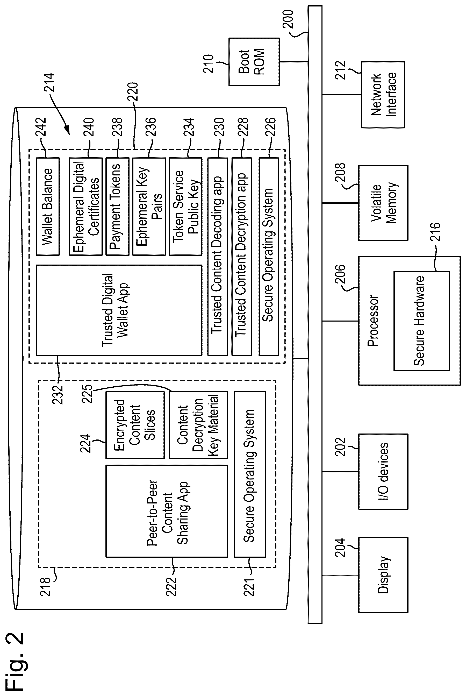 Patent US12333516 Figure 2 – Privacy-preserving payments for peer-to-peer networks