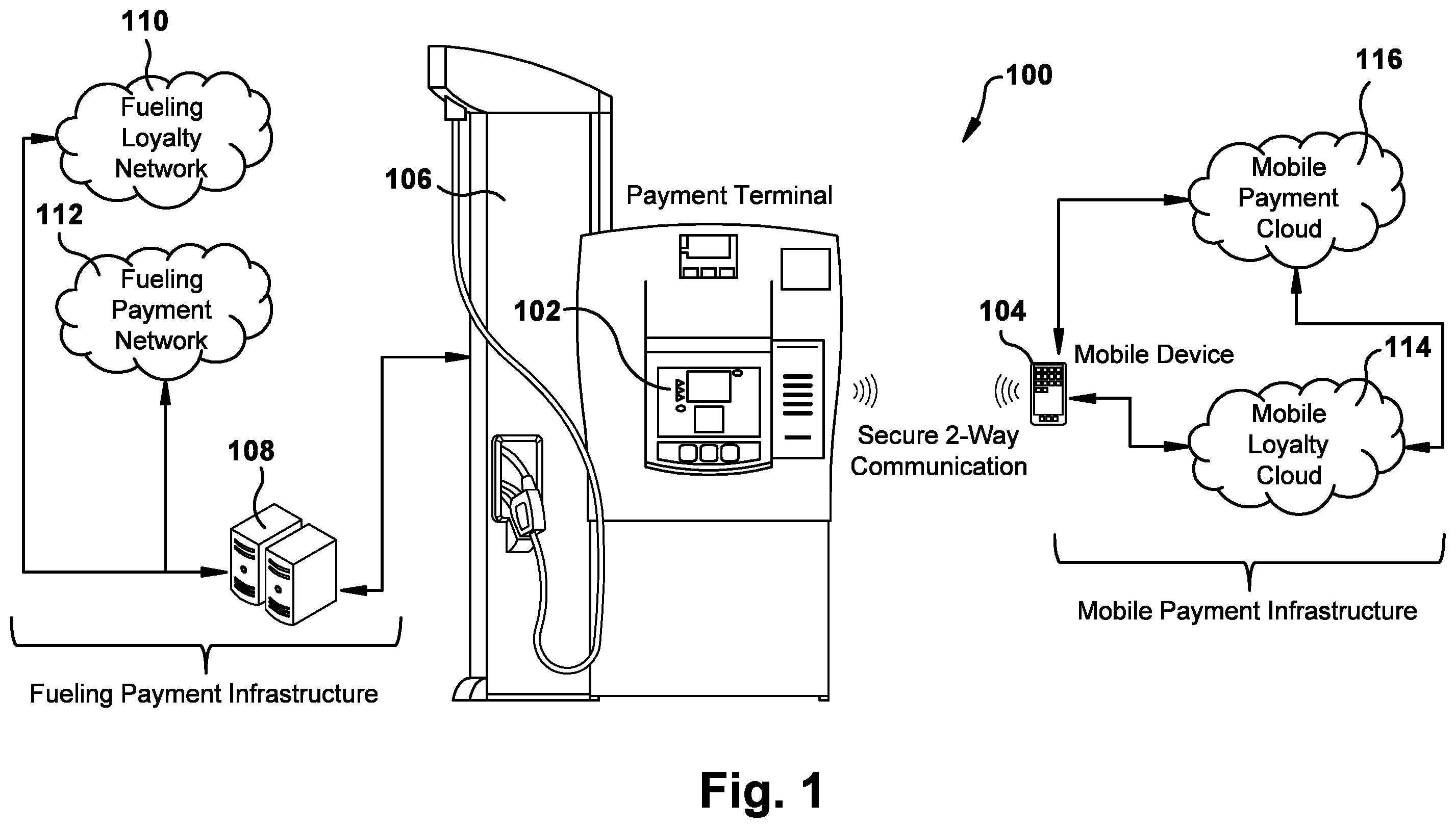 Patent US12333529 Figure 1 – Systems and methods for secure communication