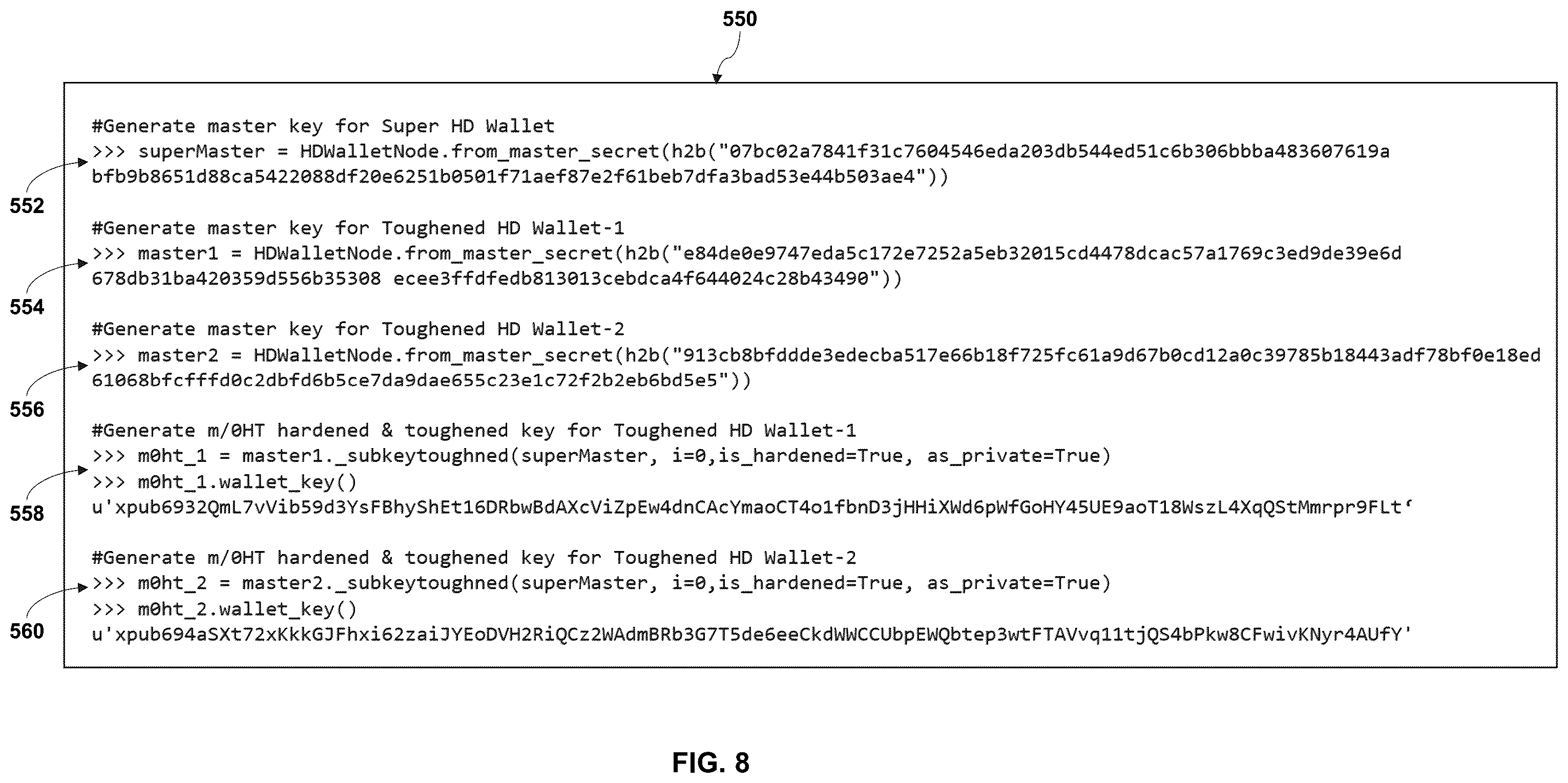 Patent US12333532 Figure 8 – Method and system for zero-knowledge and identity based key management for decentralized applications