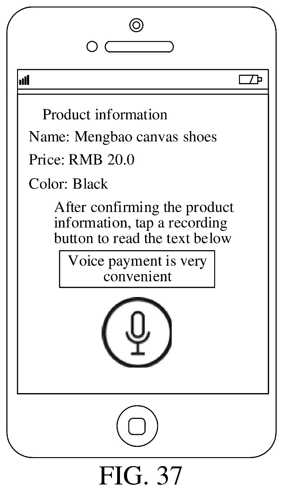 Patent US12333543 Figure 18 – Voice-based payment system