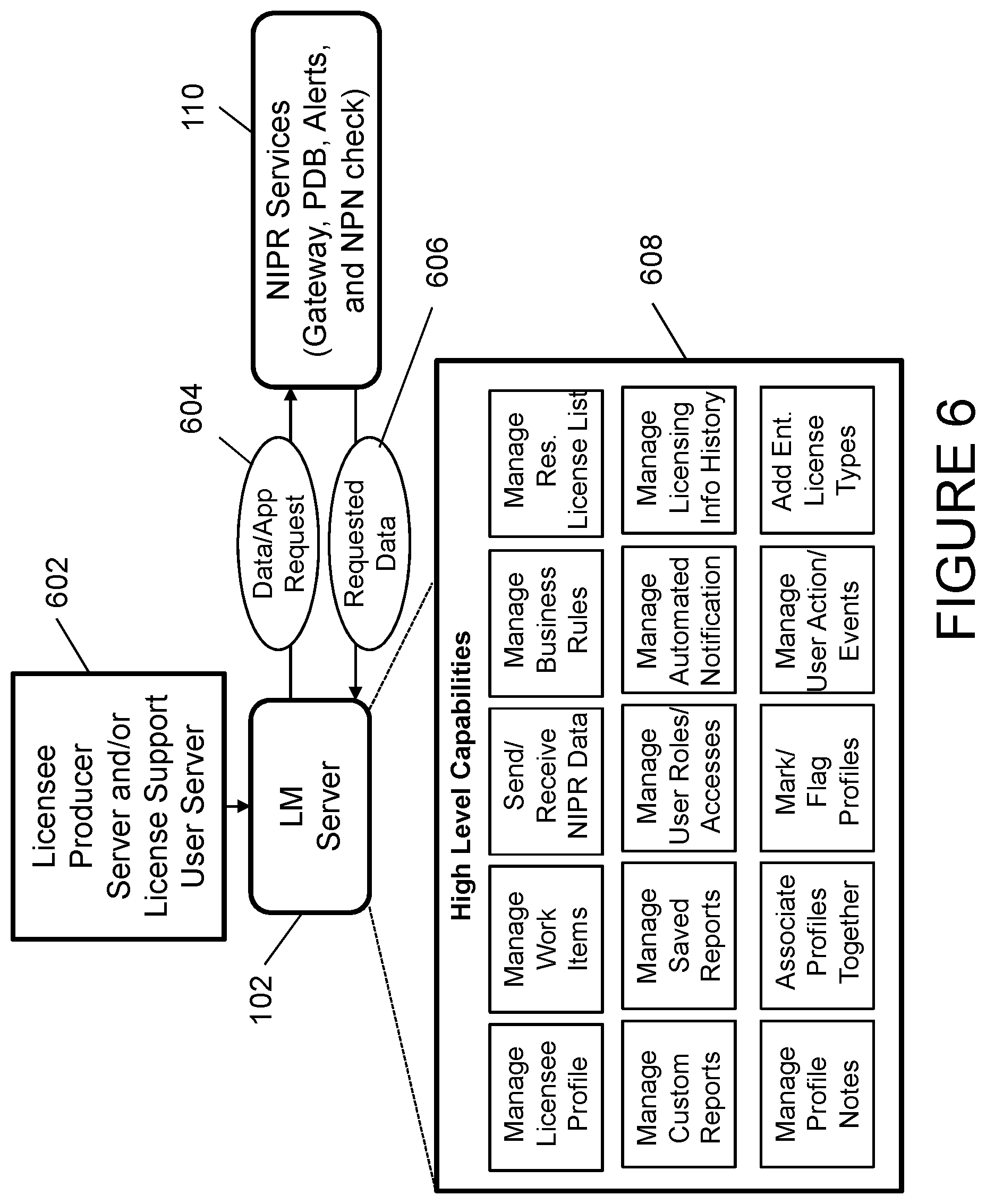 Patent US12333555 Figure 6 – Electronic management of license data