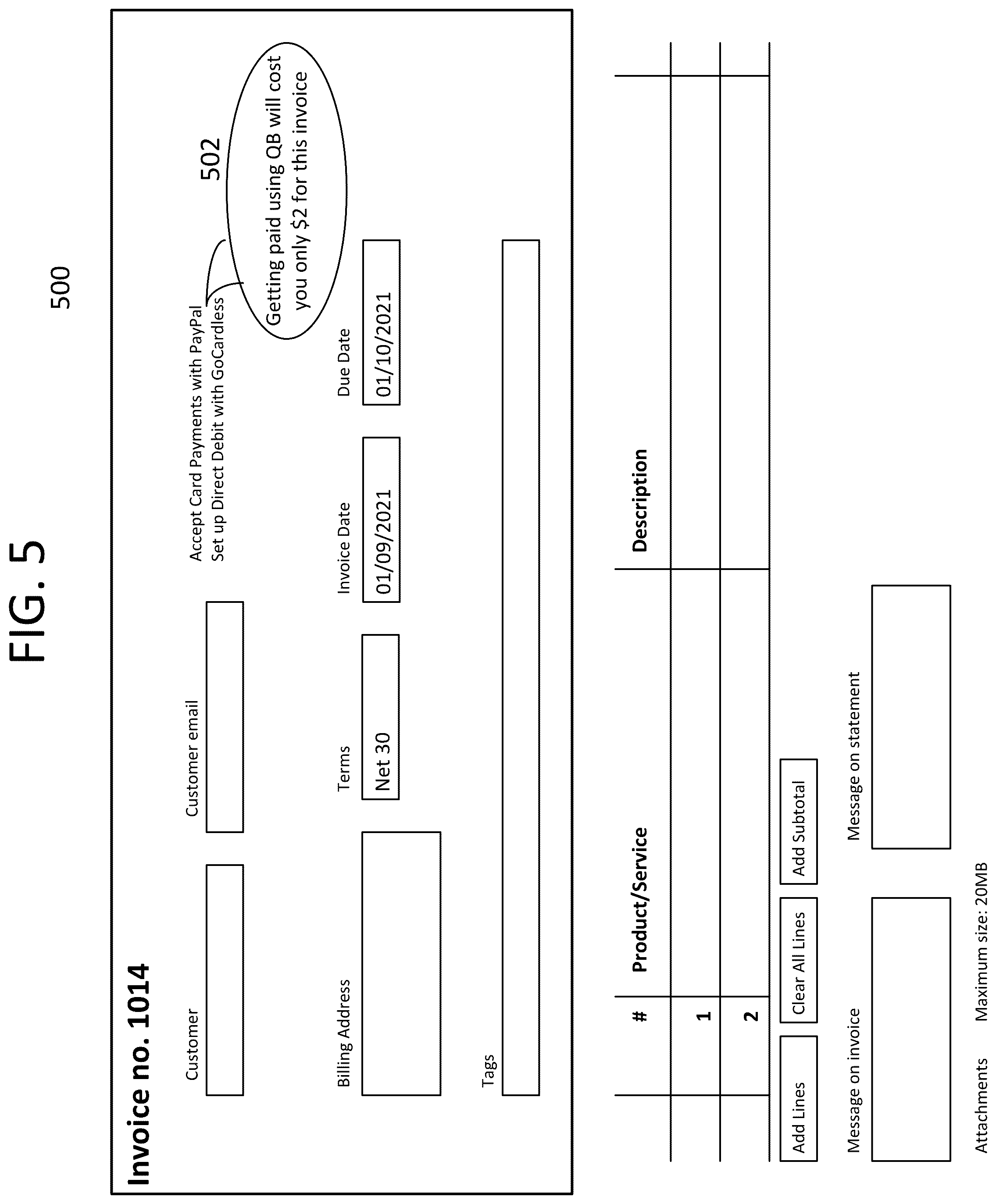 Patent US12333557 Figure 5 – Automatic user interface customization based on machine learning processing