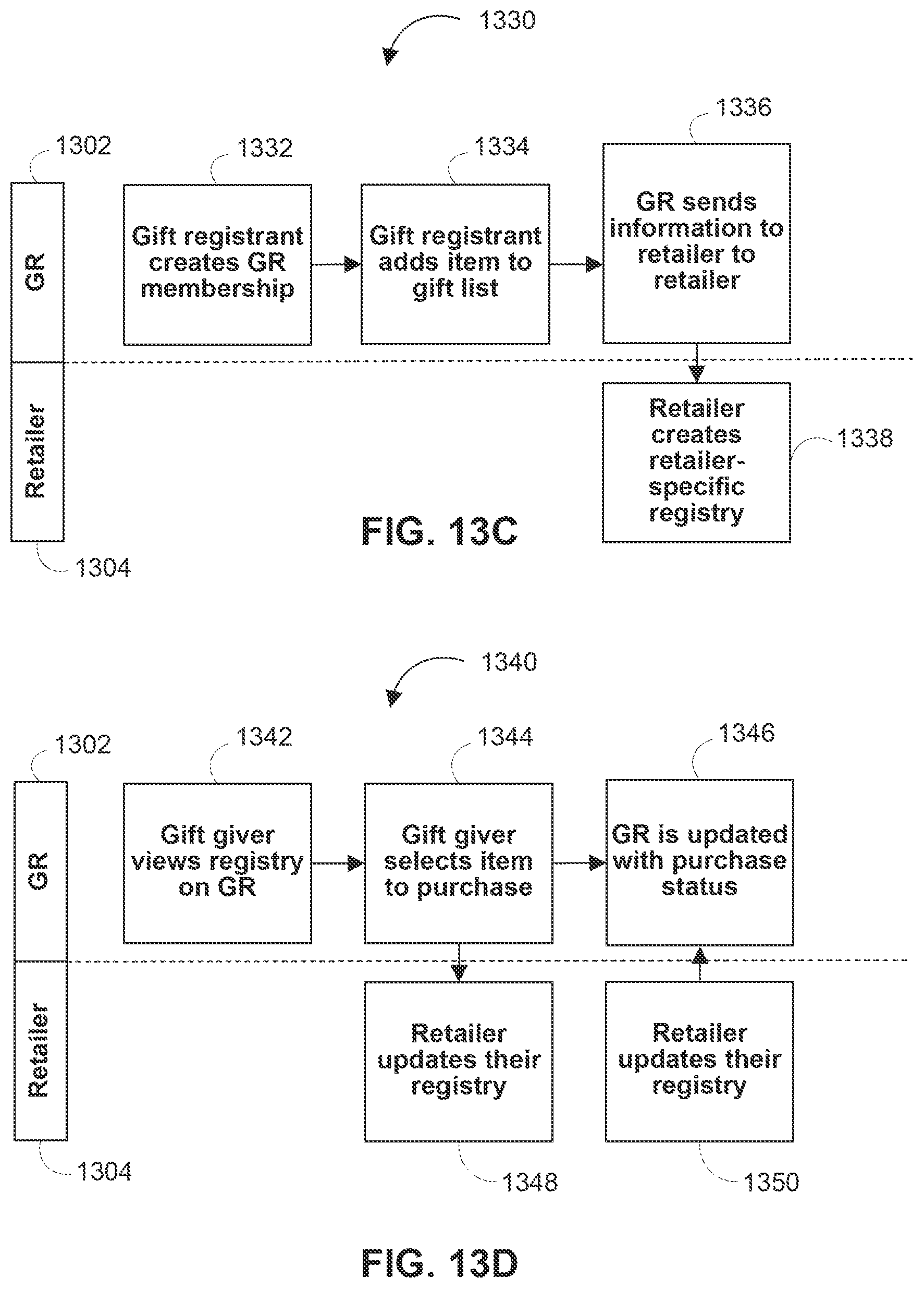 Patent US12333586 Figure 16 – Systems and methods for a centralized gift registry with automatic retailer-specific registry creation
