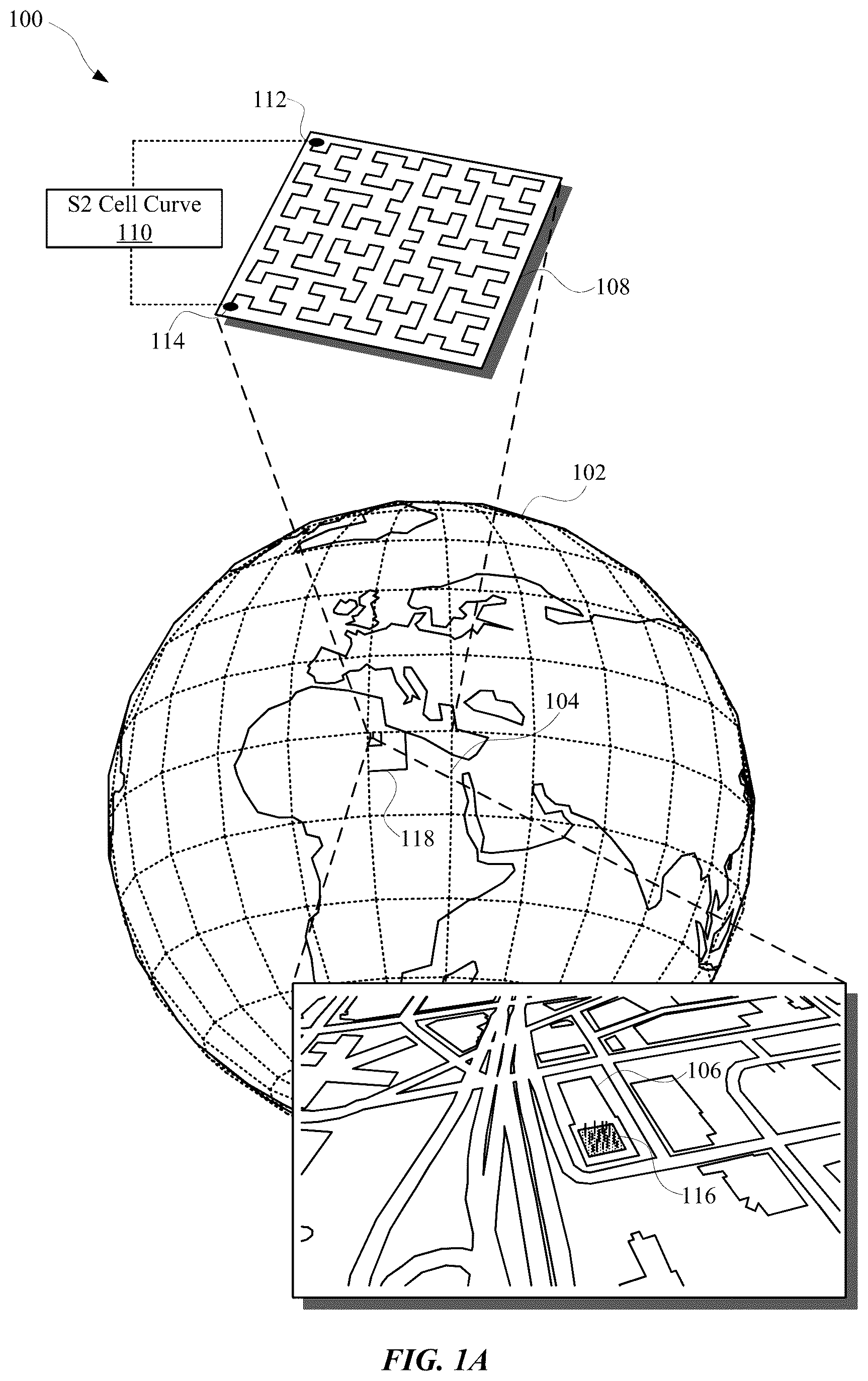 Patent US12333587 Figure 1 – Associating land NFTs with digital representations of land parcels