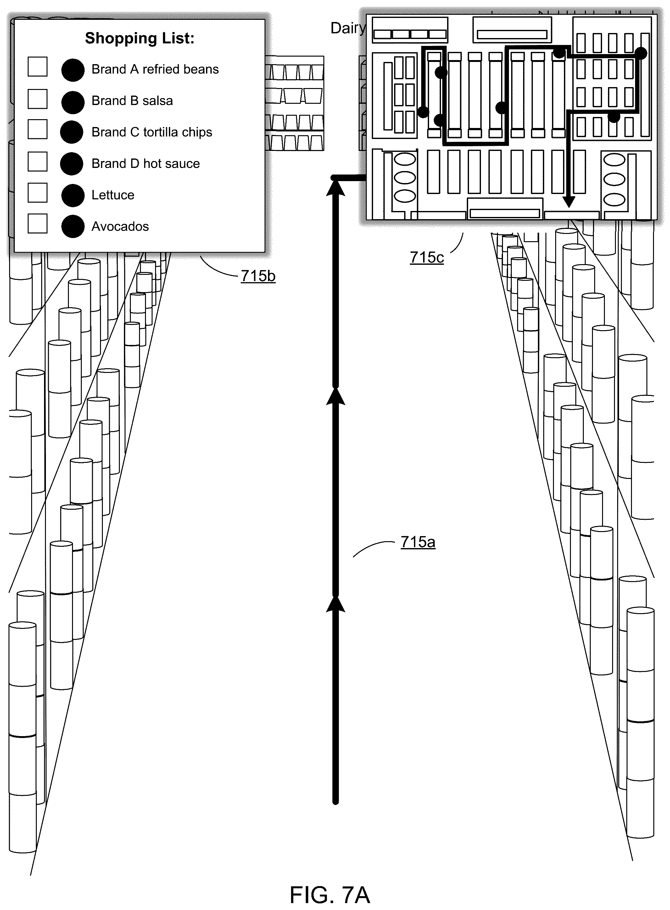 Patent US12333592 Figure 8 – Method, computer program product, and system for displaying augmented reality elements for navigating to a location of an item within a warehouse