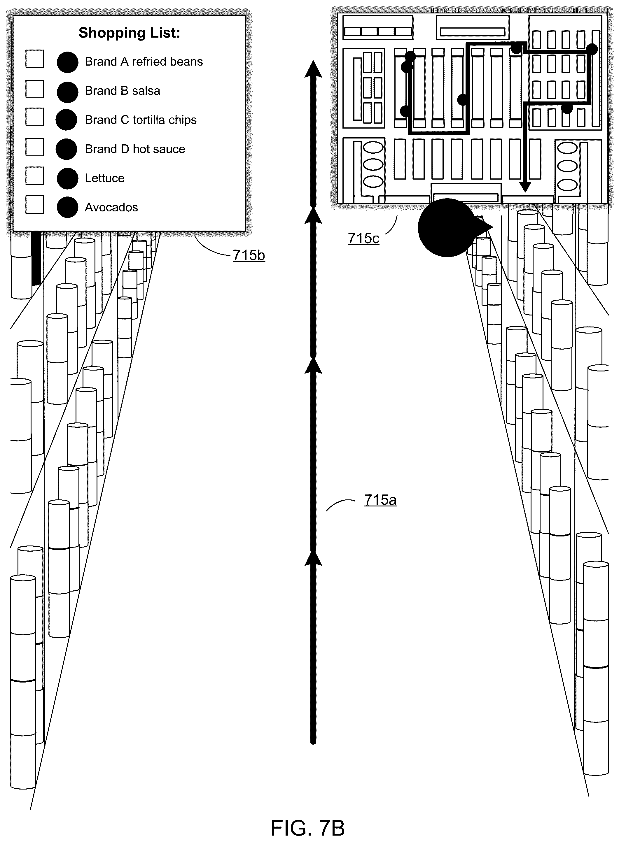 Patent US12333592 Figure 9 – Method, computer program product, and system for displaying augmented reality elements for navigating to a location of an item within a warehouse