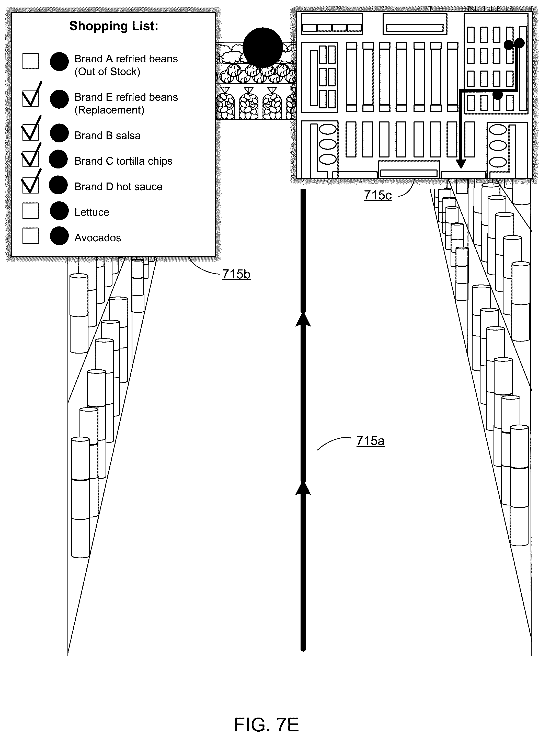 Patent US12333592 Figure 12 – Method, computer program product, and system for displaying augmented reality elements for navigating to a location of an item within a warehouse