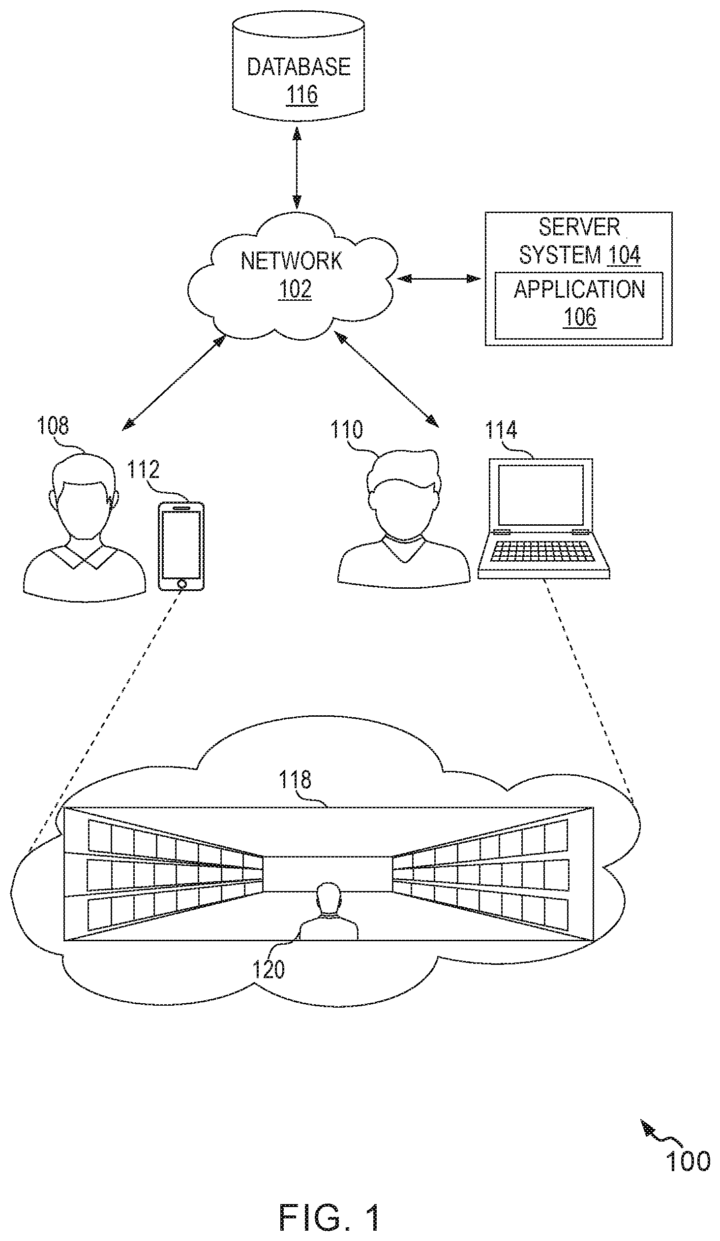Patent US12333594 Figure 1 – System and method for providing personalized and immersive shopping experience
